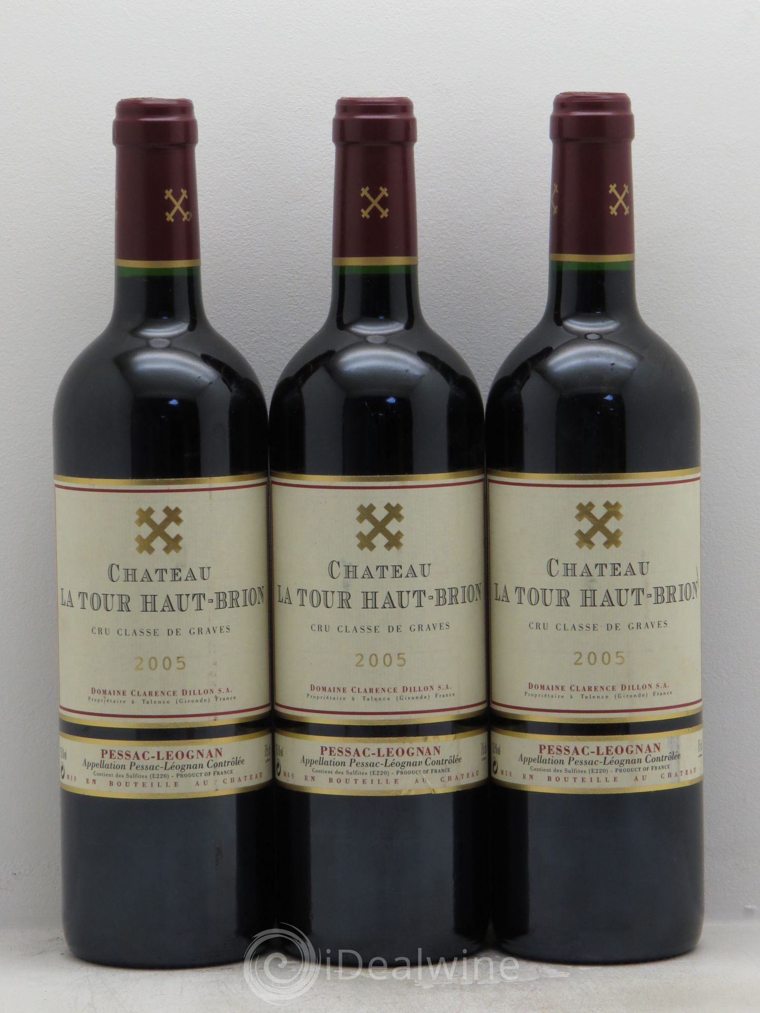 Château la Tour Haut-Brion Cru Classé de Graves 2005 - Lot de 3 bouteilles - 0