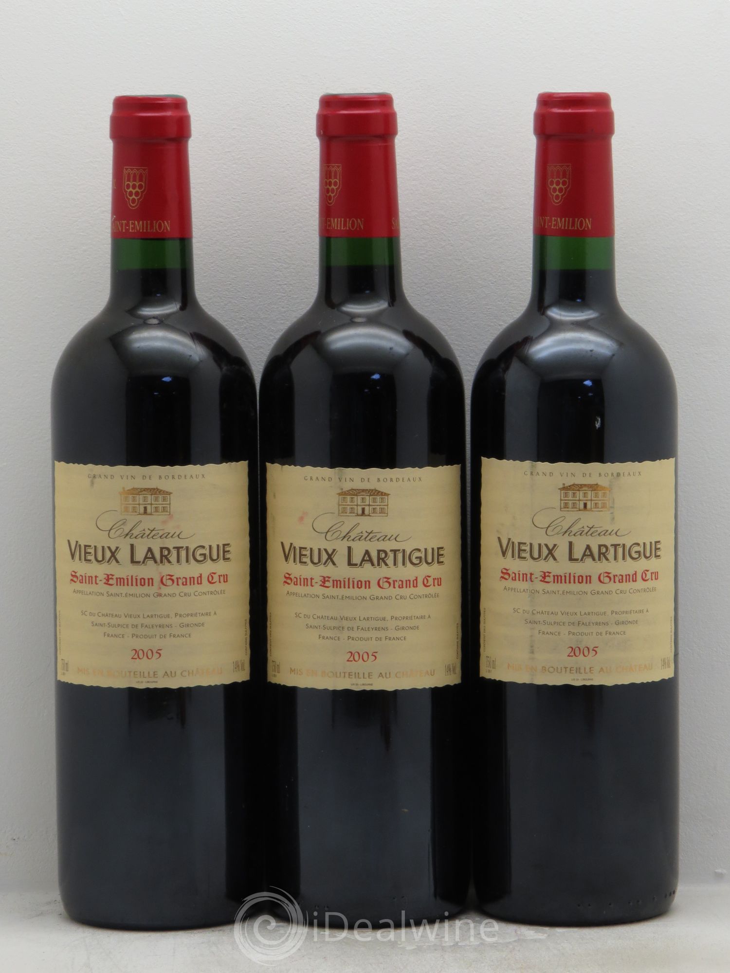 Saint-Émilion Vieux Lartigue 2005 - Posten von 3 Flaschen - 0