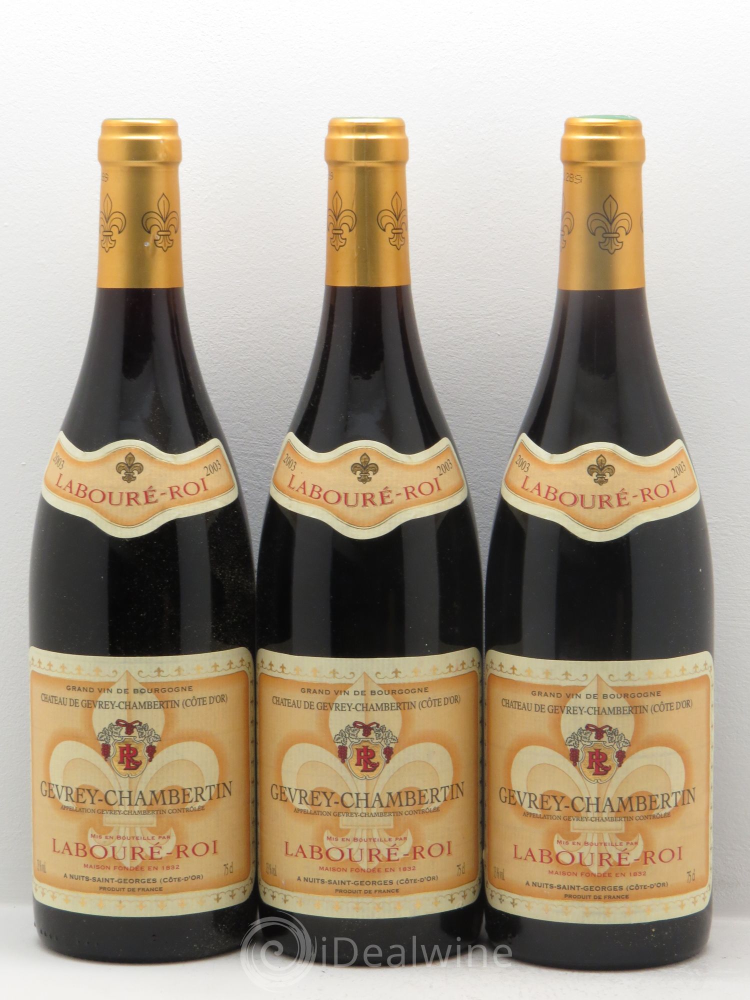 Gevrey-Chambertin Labouré-Roi 2003 - Lot de 3 bouteilles - 0