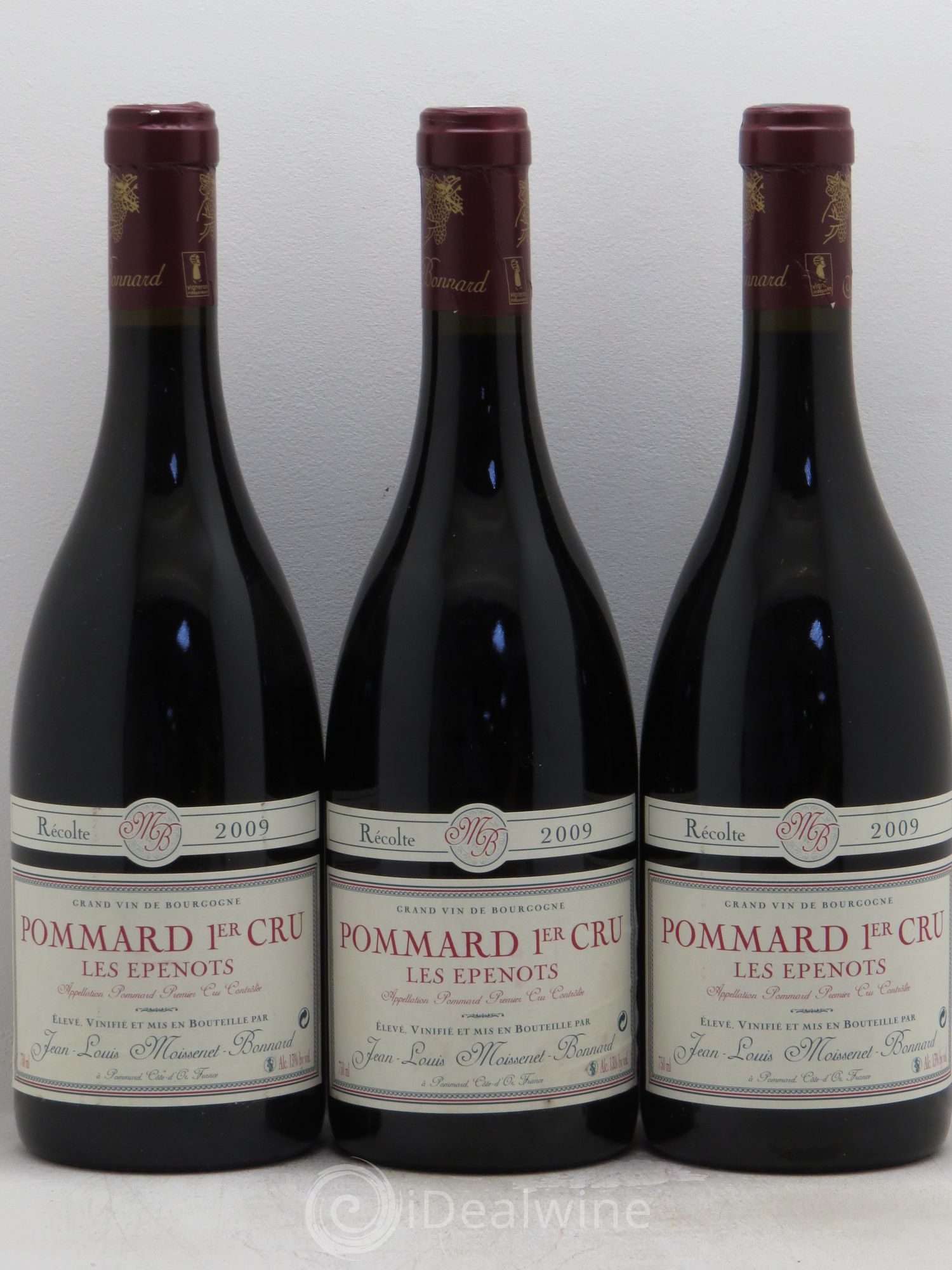 Pommard 1er Cru Bonnard 2009 - Lot de 3 bouteilles - 0