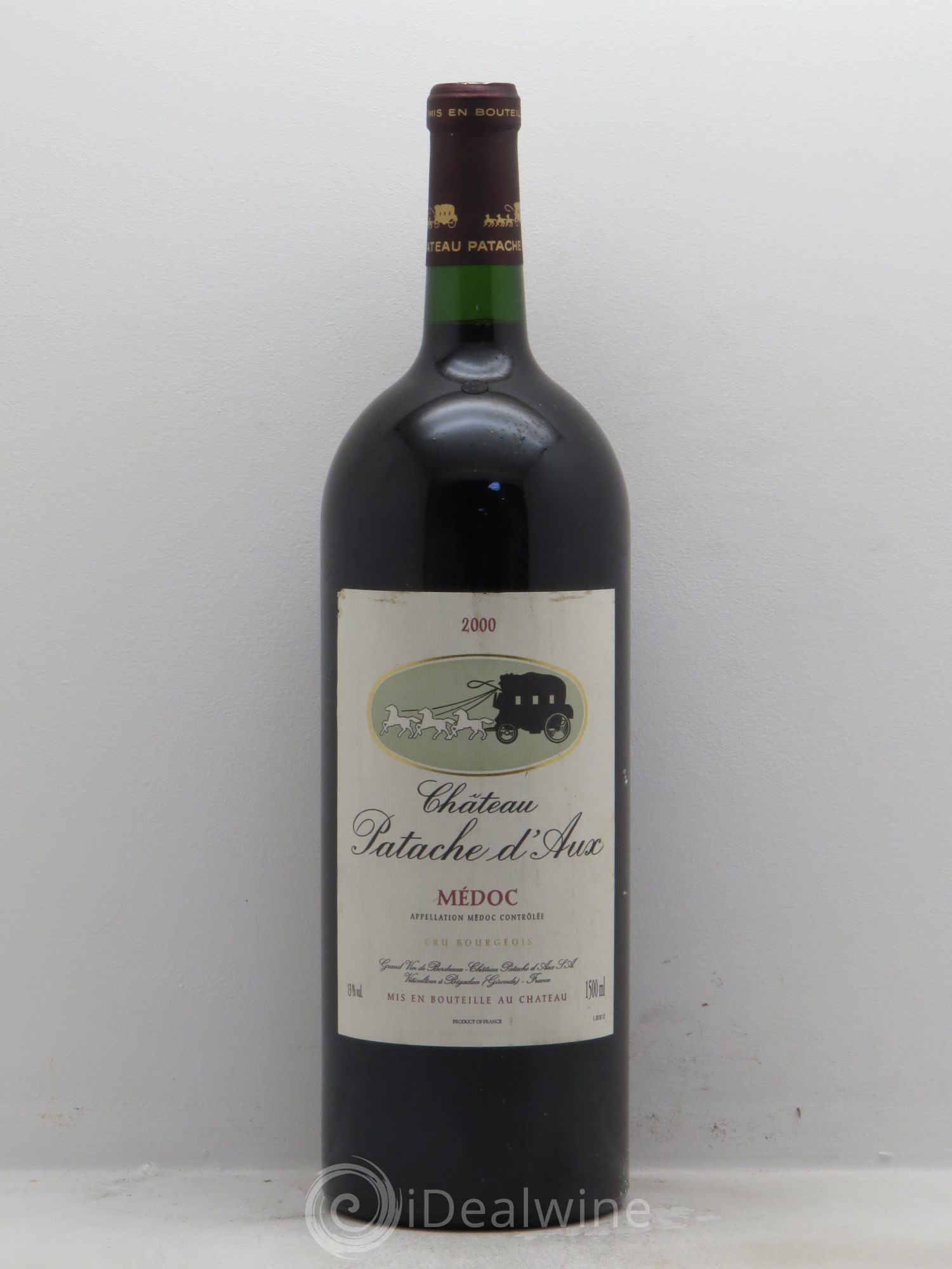 Château Patache d'Aux Cru Bourgeois 2000 - Lot de 1 magnum - 0