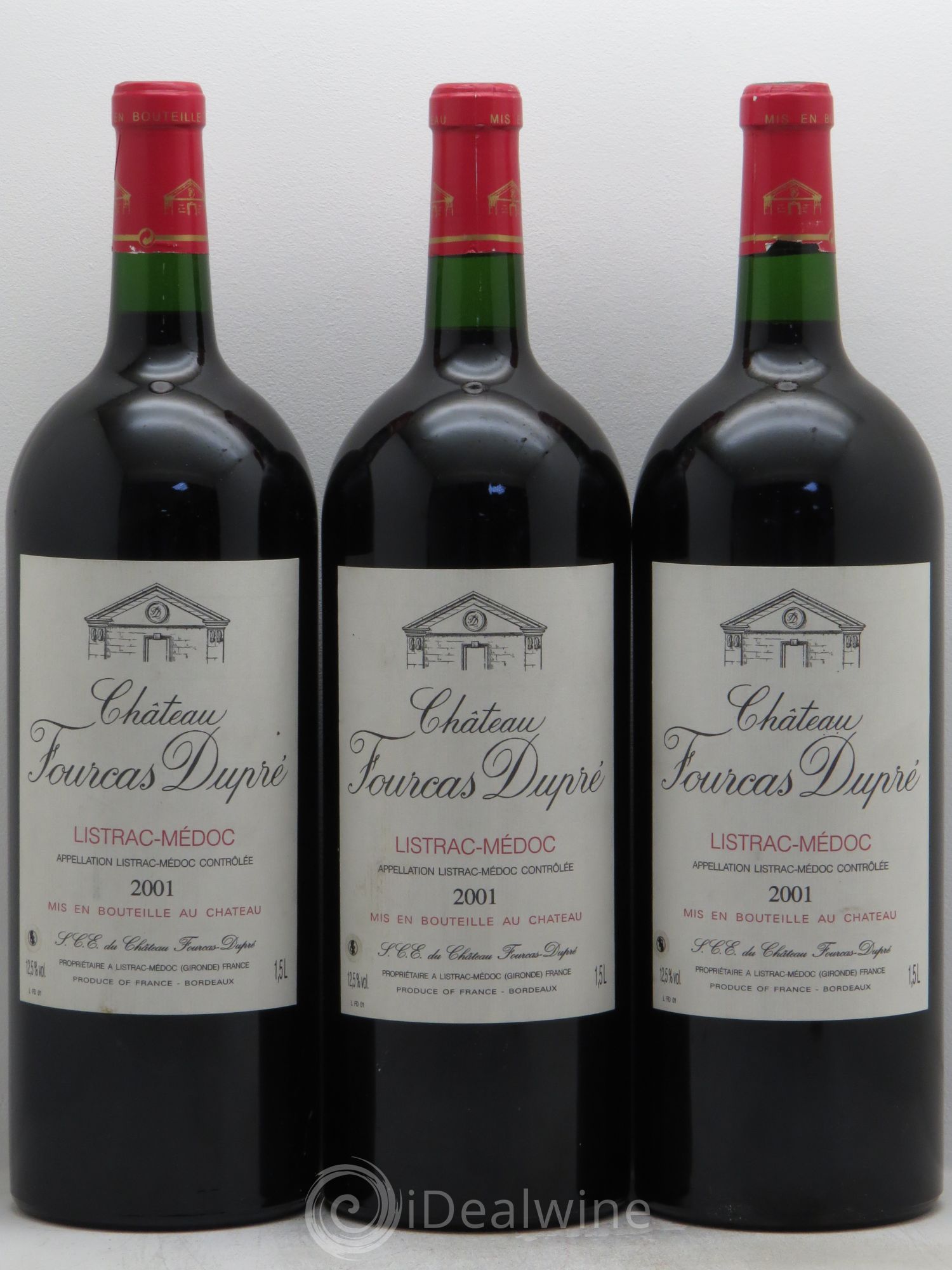Château Fourcas Dupré 2001 - Lot de 3 magnums - 0