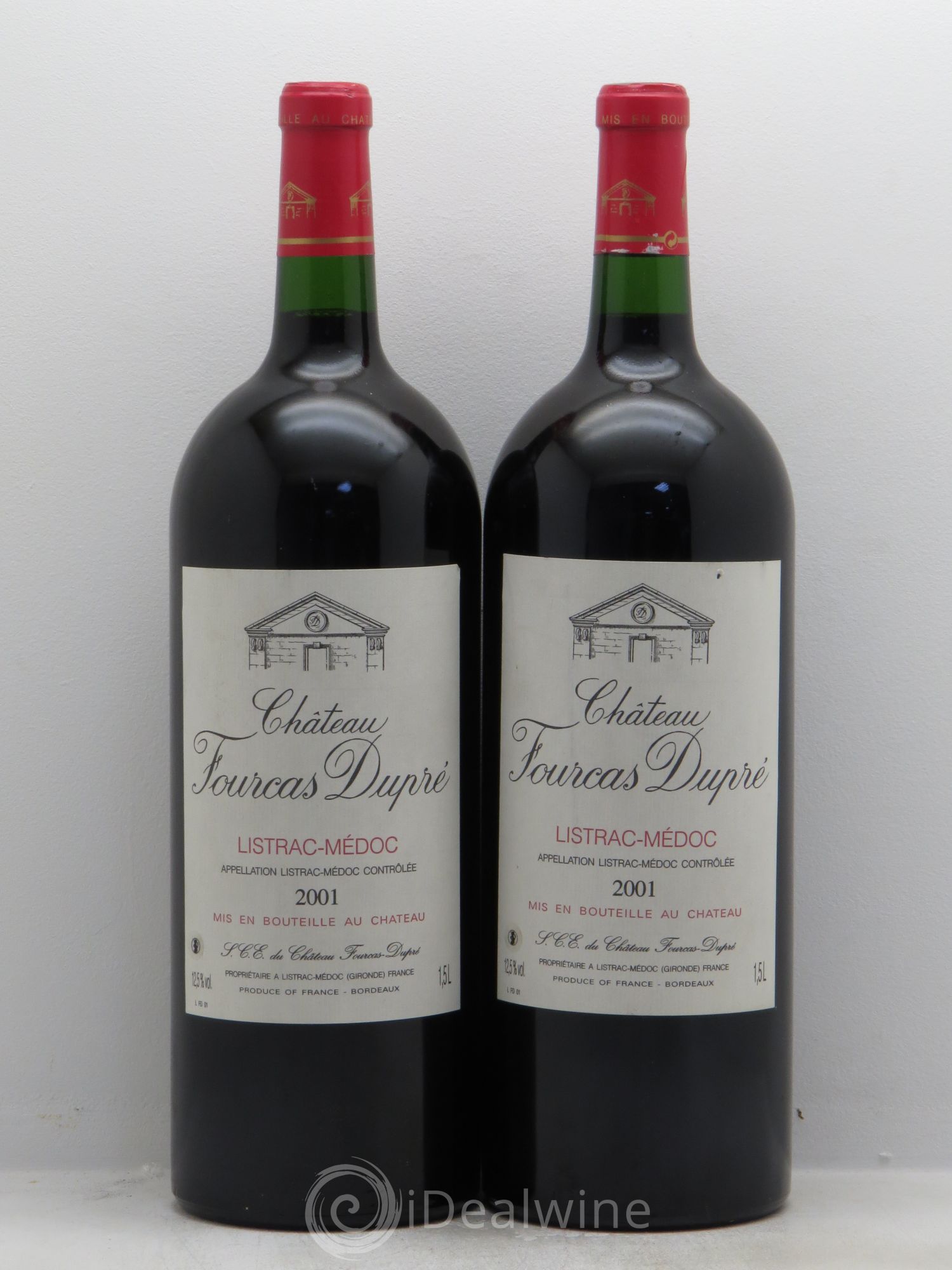 Château Fourcas Dupré 2001 - Lot de 2 magnums - 0