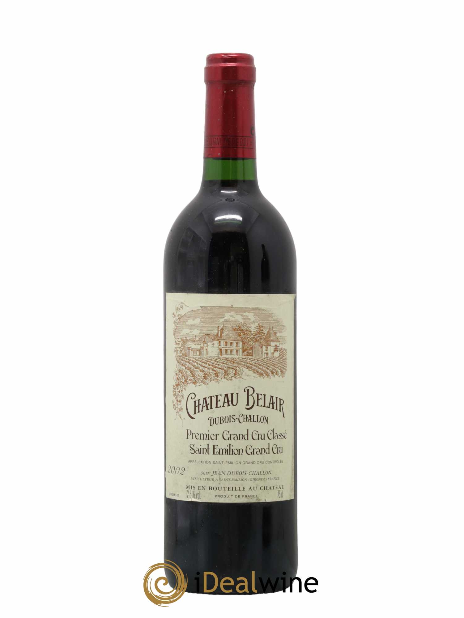 Château Belair (Belair-Monange) 1er Grand Cru Classé B 2002 - Lot de 1 bouteille - 0