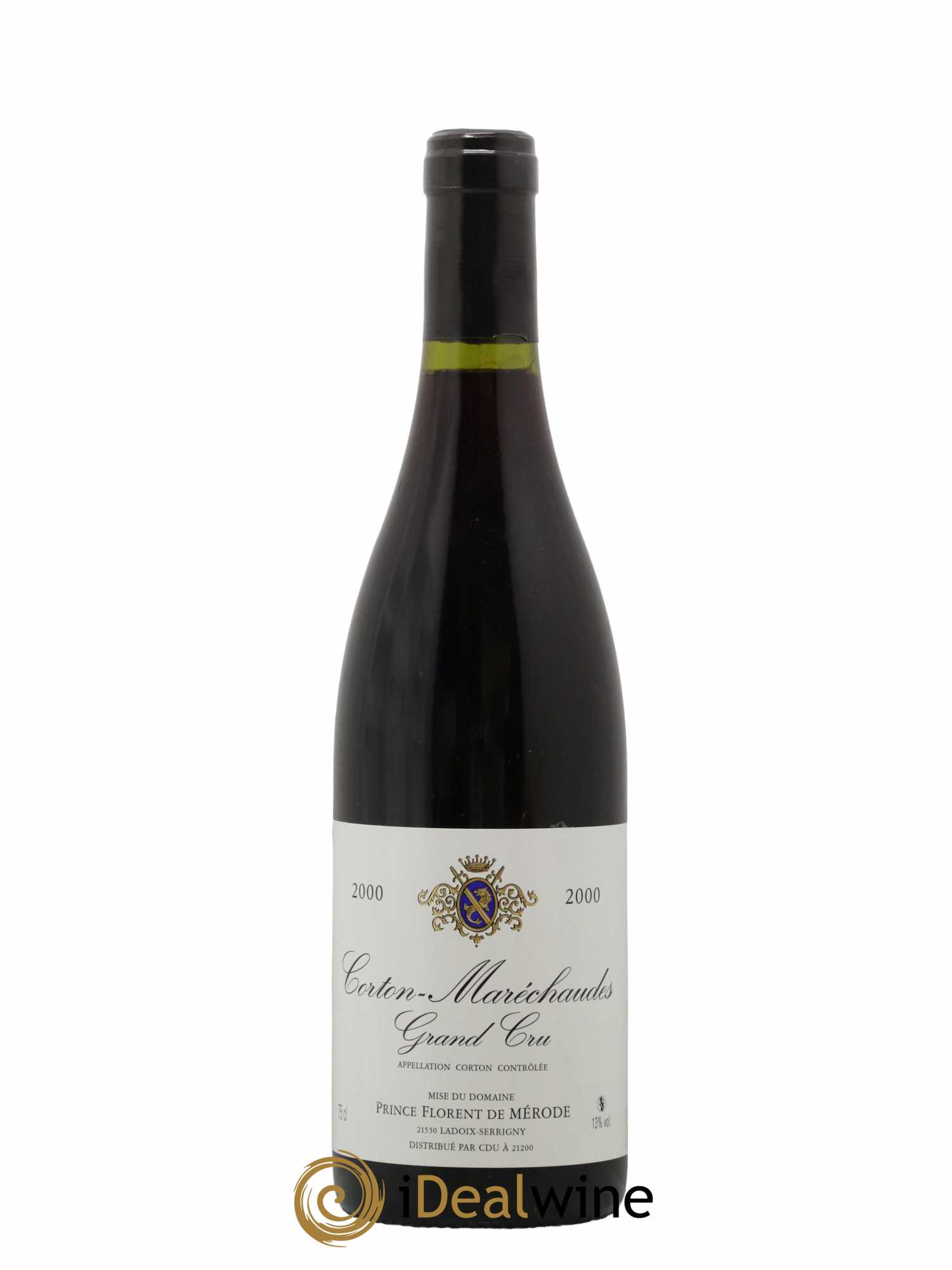 Corton Grand Cru Maréchaudes Prince Florent de Mérode (Domaine) 2000 - Lot de 1 bouteille - 0