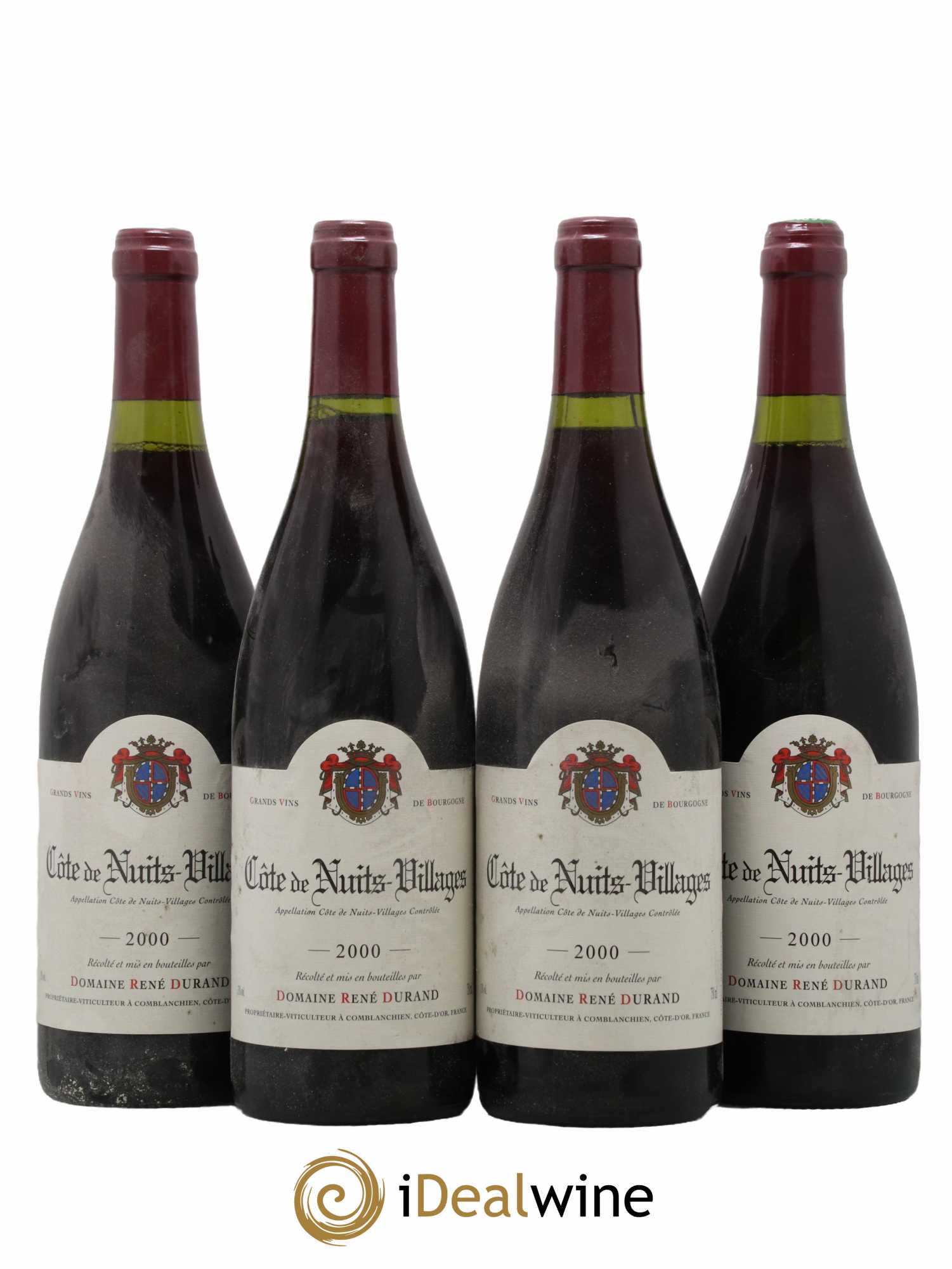 Côte de Nuits-Villages Domaine René Durand 2000 - Lot de 4 bouteilles - 0
