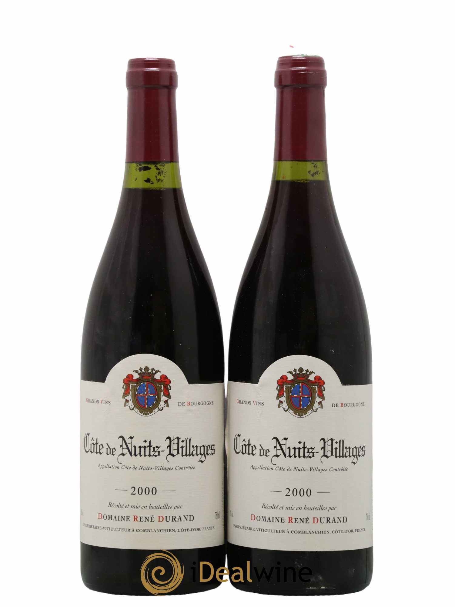 Côte de Nuits-Villages Domaine René Durand 2000 - Lot de 2 bouteilles - 0