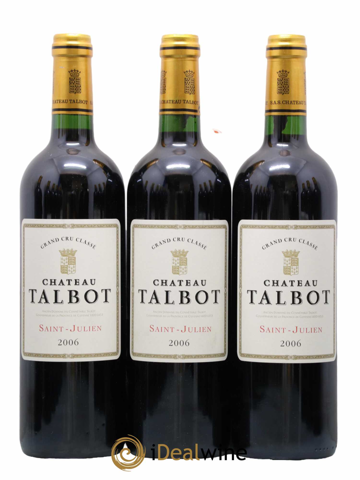 Château Talbot 4ème Grand Cru Classé 2006 - Lot de 12 bouteilles - 1