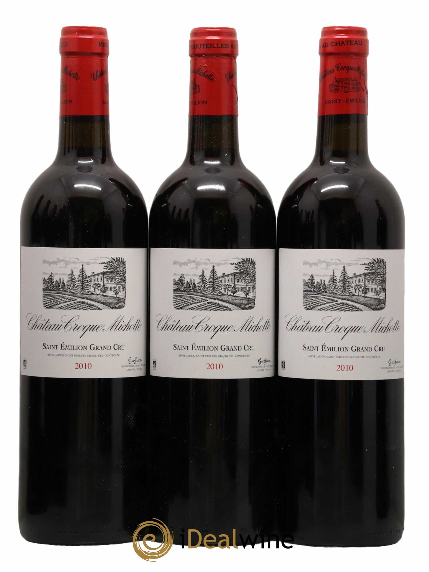 Château Croque Michotte 2010 - Lot de 12 bouteilles - 1