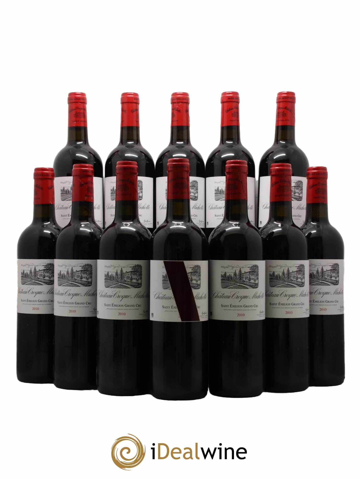 Château Croque Michotte 2010 - Lot de 12 bouteilles - 0