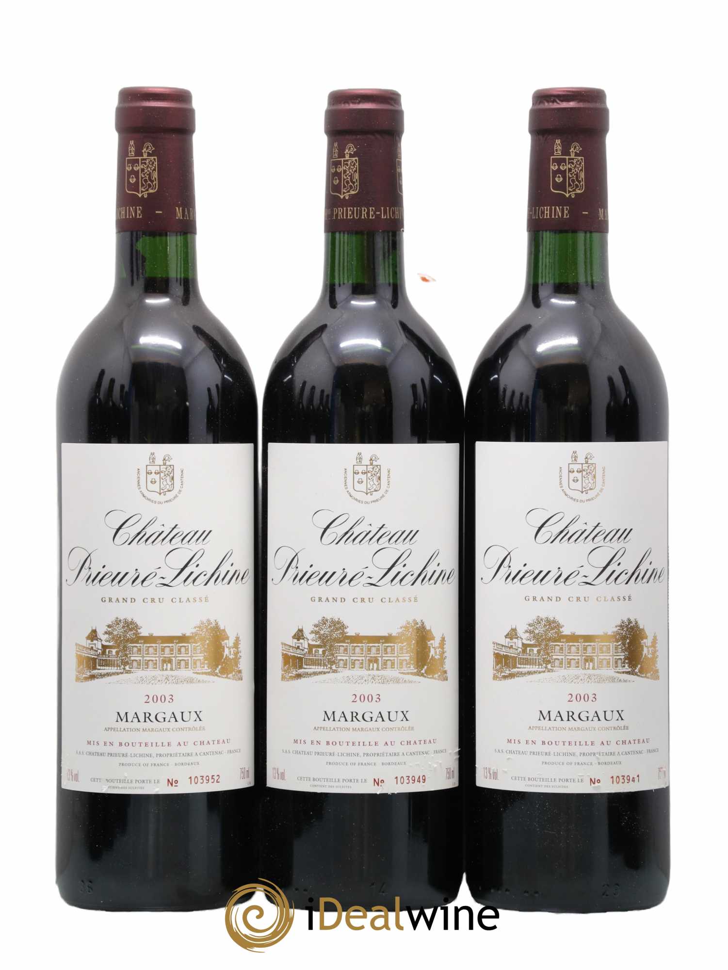 Château Prieuré Lichine 4ème Grand Cru Classé 2003 - Lot de 12 bouteilles - 2