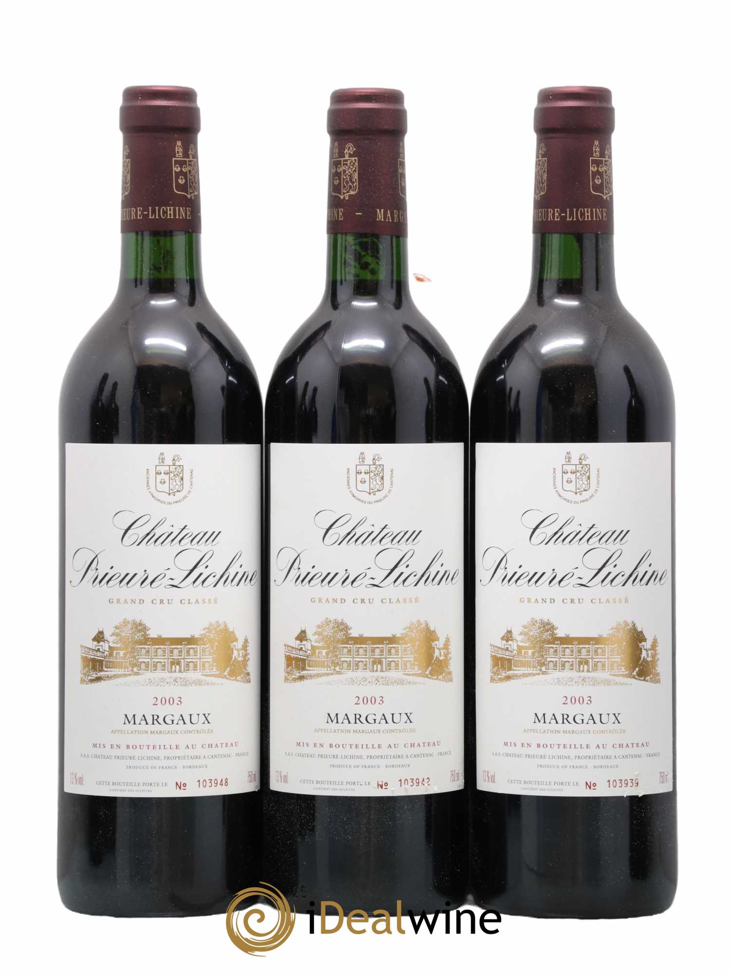 Château Prieuré Lichine 4ème Grand Cru Classé 2003 - Lot de 12 bouteilles - 3