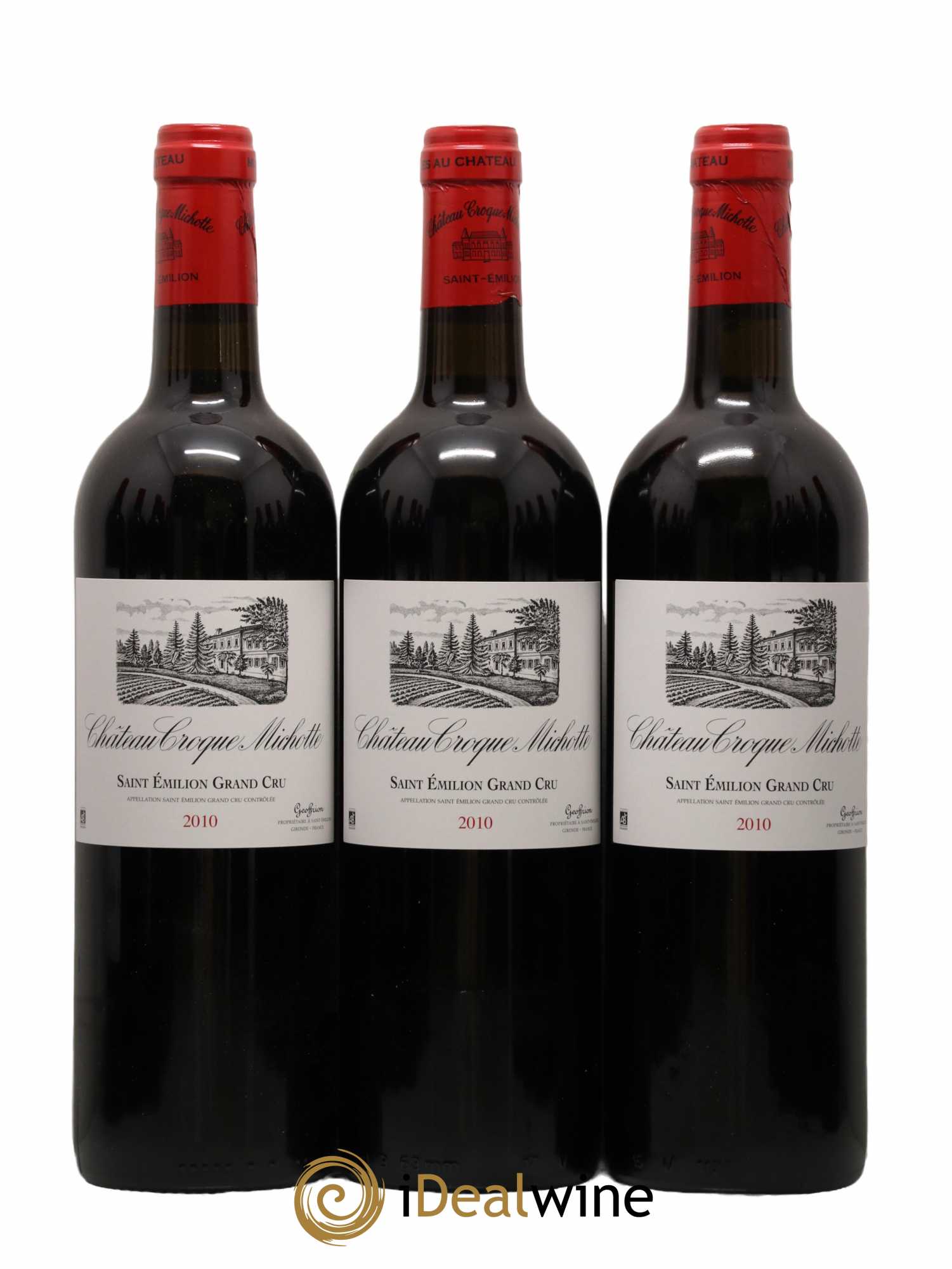 Château Croque Michotte 2010 - Lot de 12 bouteilles - 1