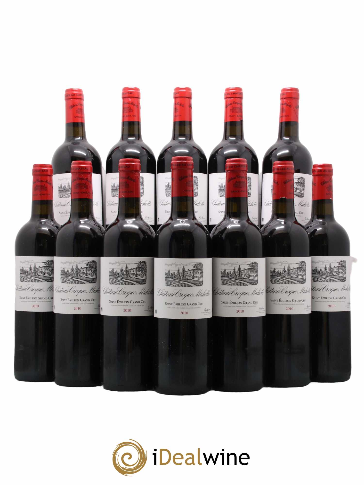 Château Croque Michotte 2010 - Lot de 12 bouteilles - 0