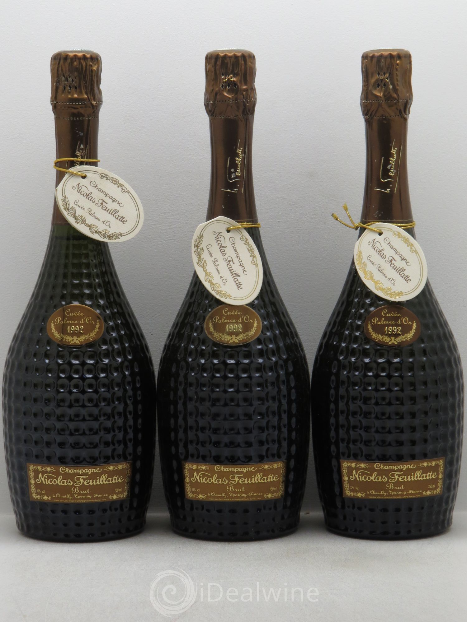 Palme d'Or Nicolas Feuillate 1992 - Lot de 3 bouteilles - 0