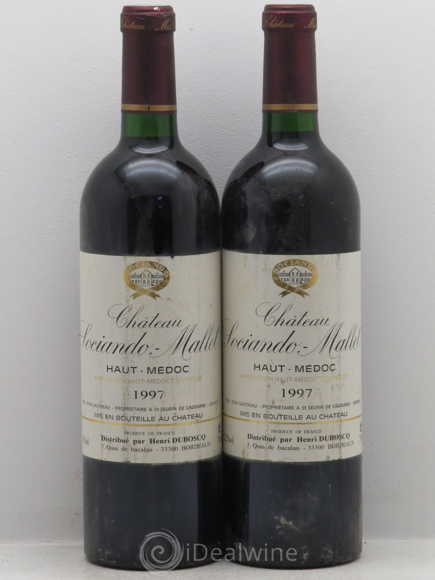 Château Sociando Mallet 1997 - Lot de 2 bouteilles - 0