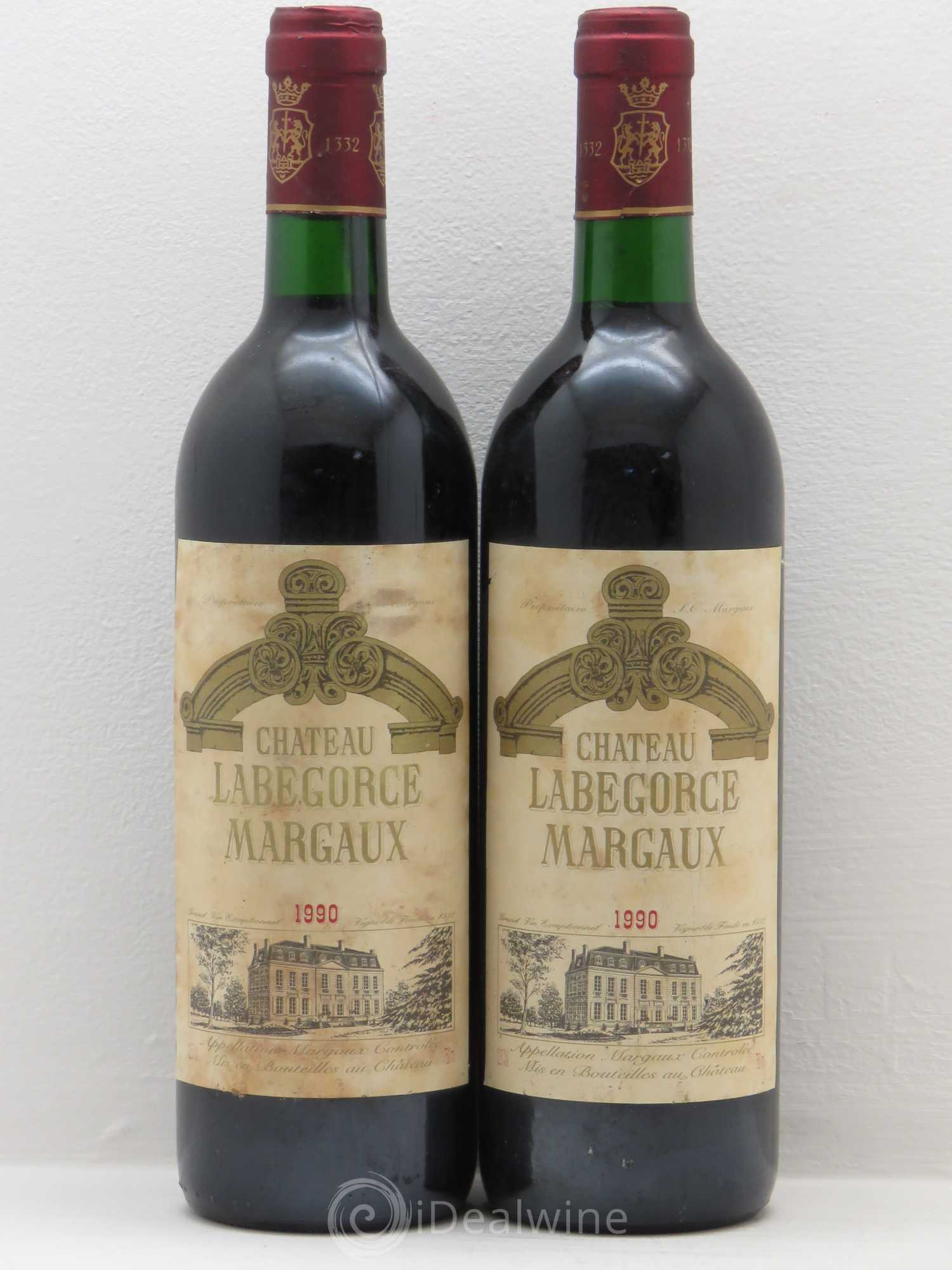 Château Labegorce Cru Bourgeois 1990 - Lot de 2 bouteilles - 0