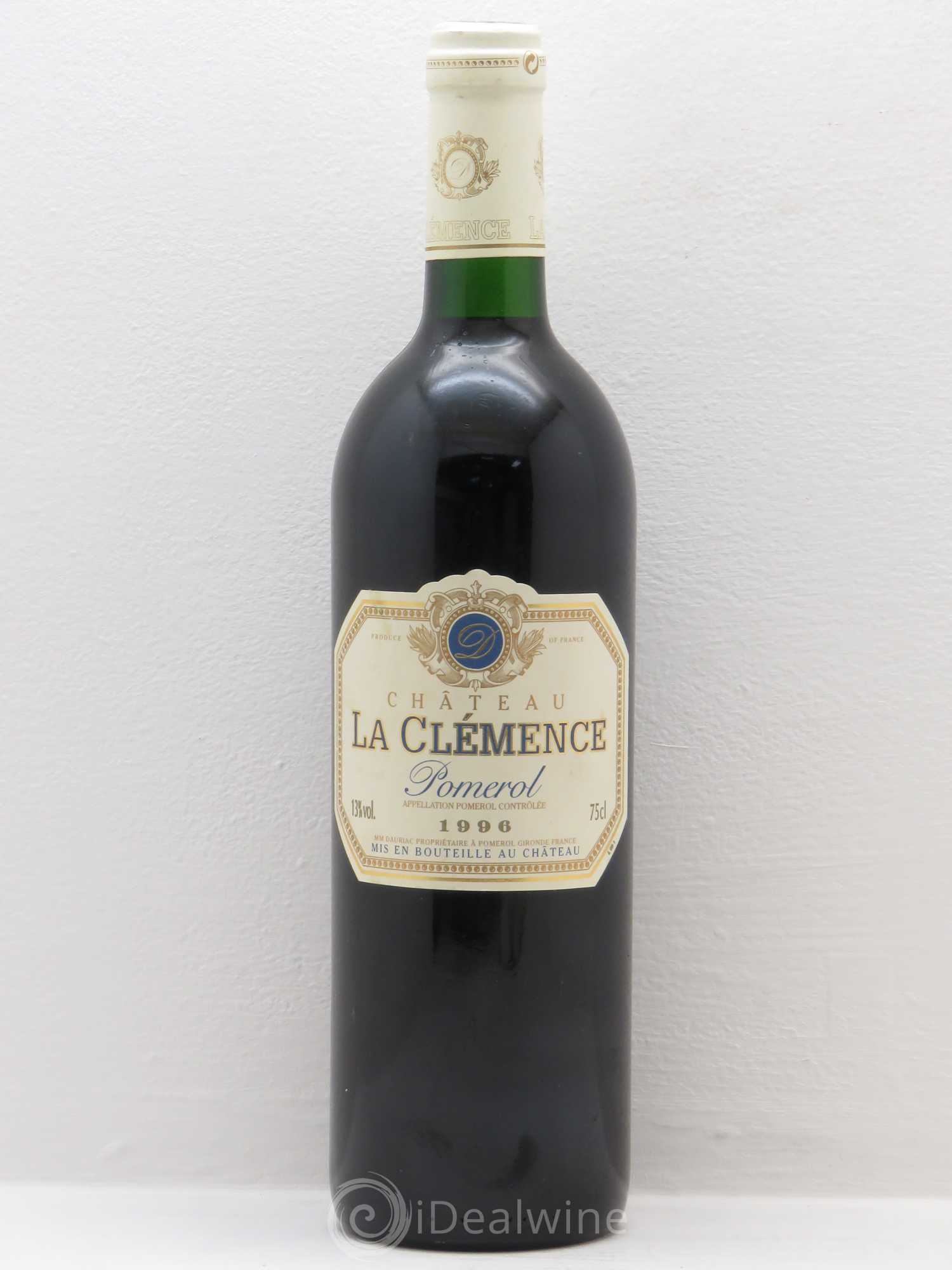Château La Clémence 1996 - Lot de 1 bouteille - 0