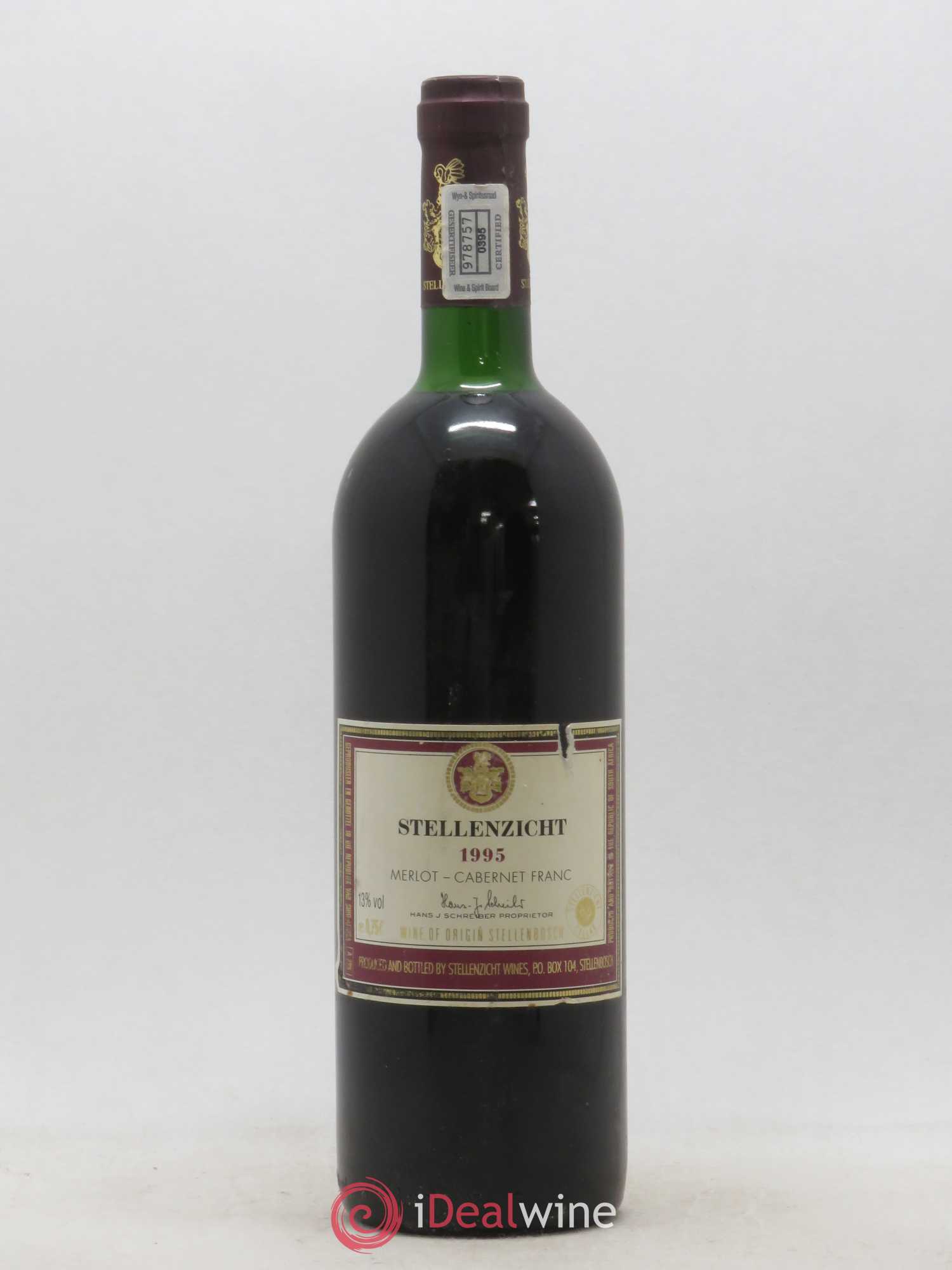 Vins Etrangers Stellenzicht Afrique du Sud 1995 - Posten von 1 Flasche - 0