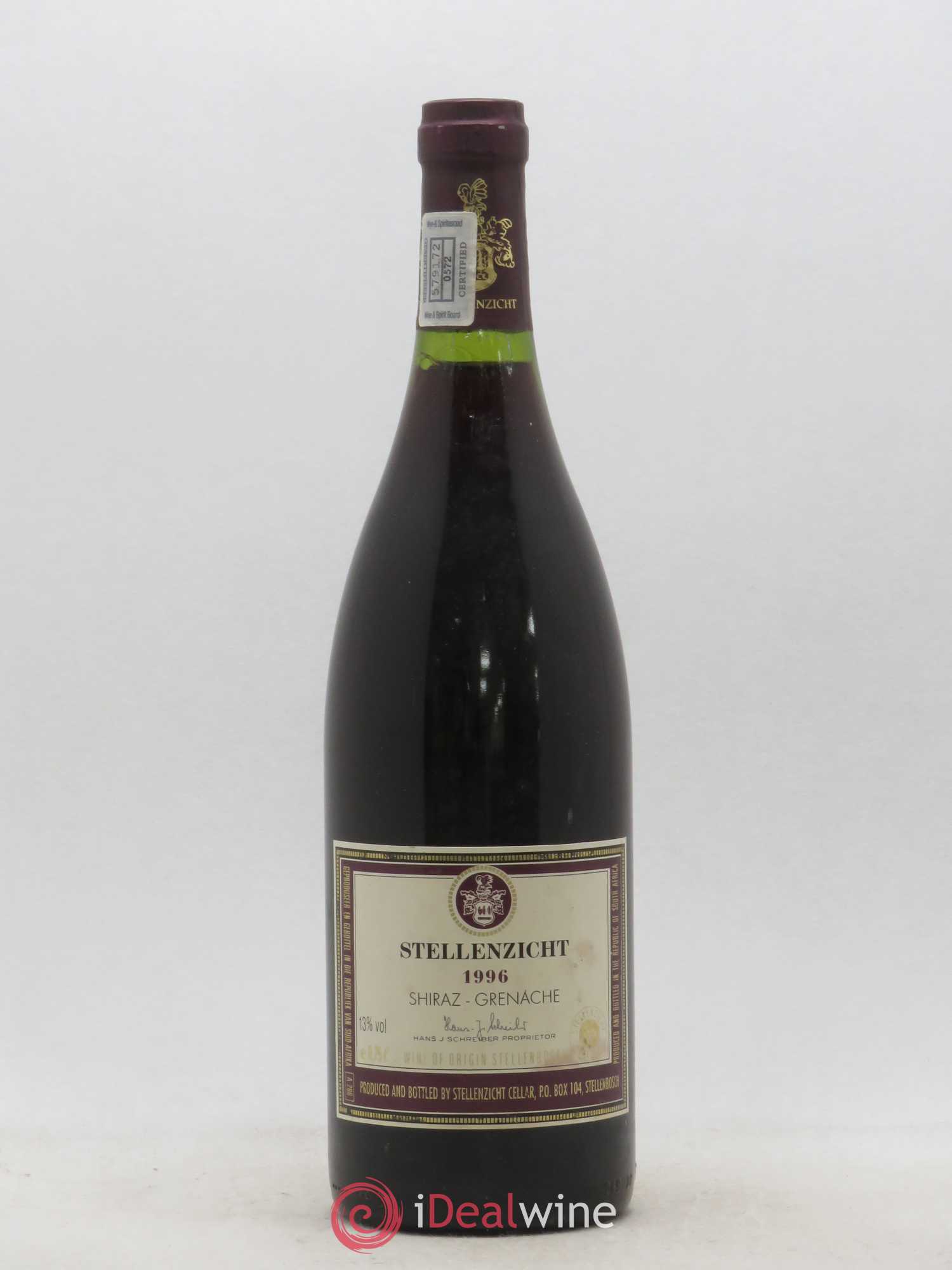 Vins Etrangers Stellenzicht Afrique du Sud 1996 - Posten von 1 Flasche - 0