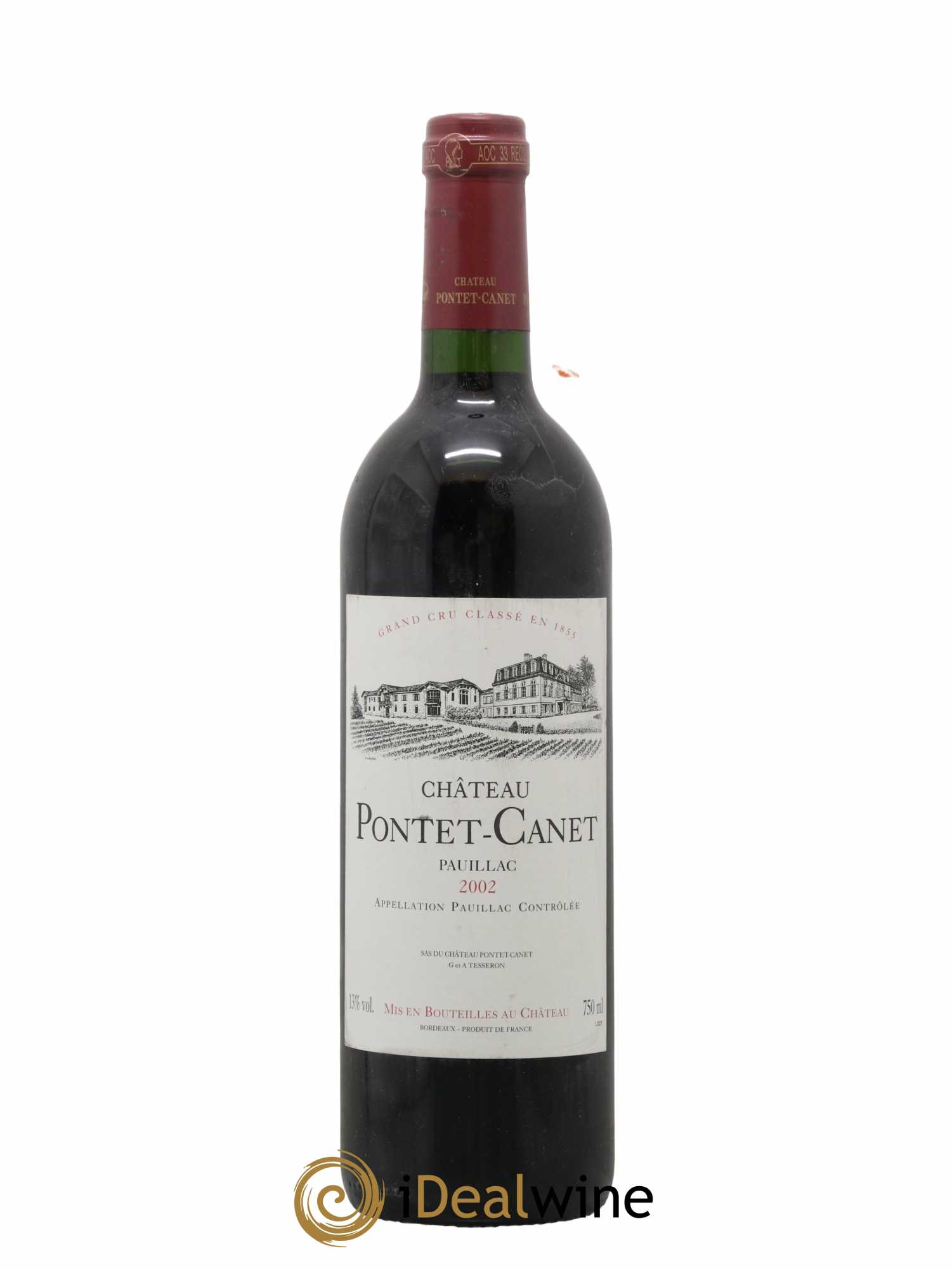 Château Pontet Canet 5ème Grand Cru Classé 2002 - Lot de 1 bouteille - 0