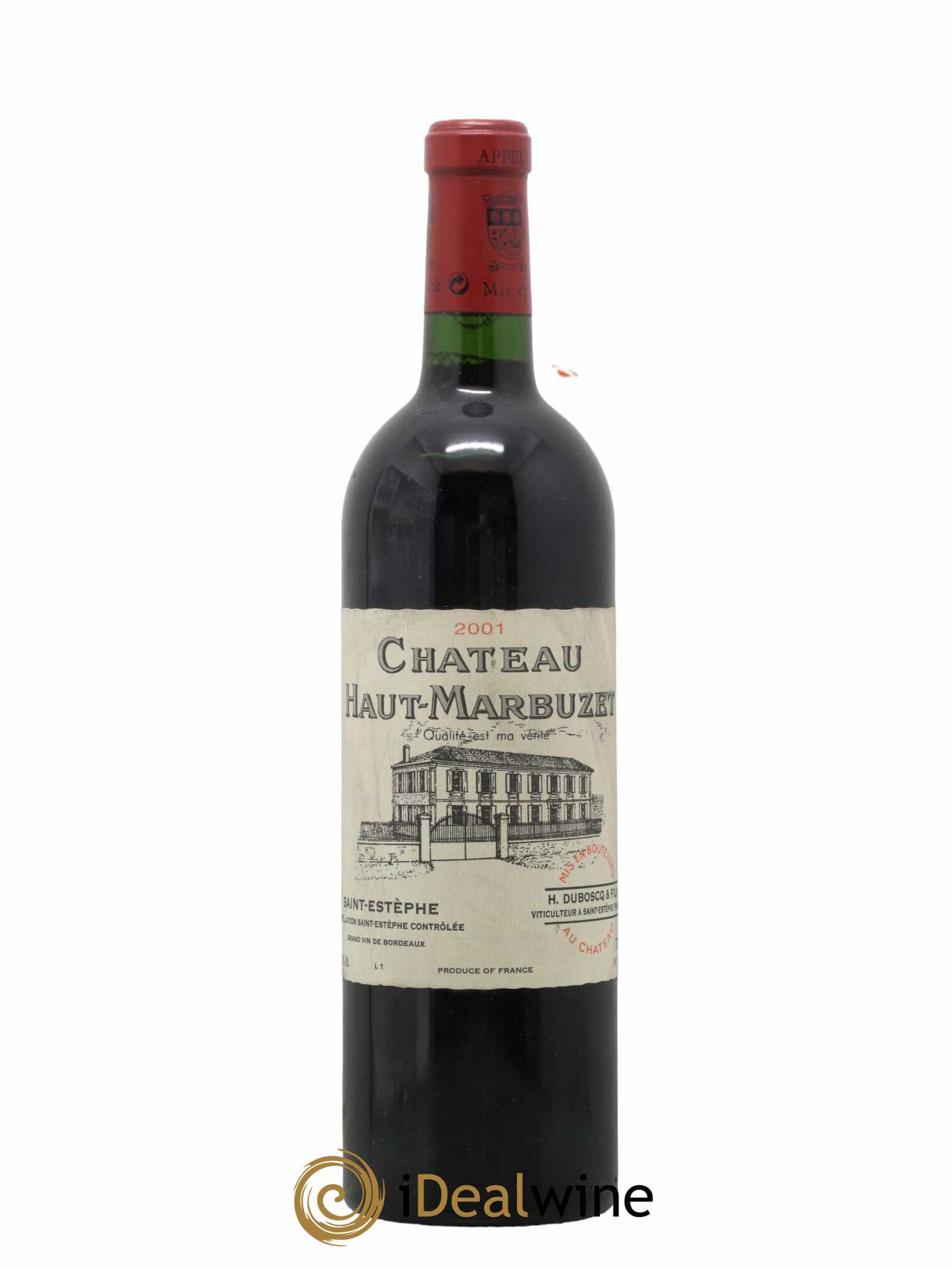 Château Haut Marbuzet 2001 - Lot de 1 bouteille - 0