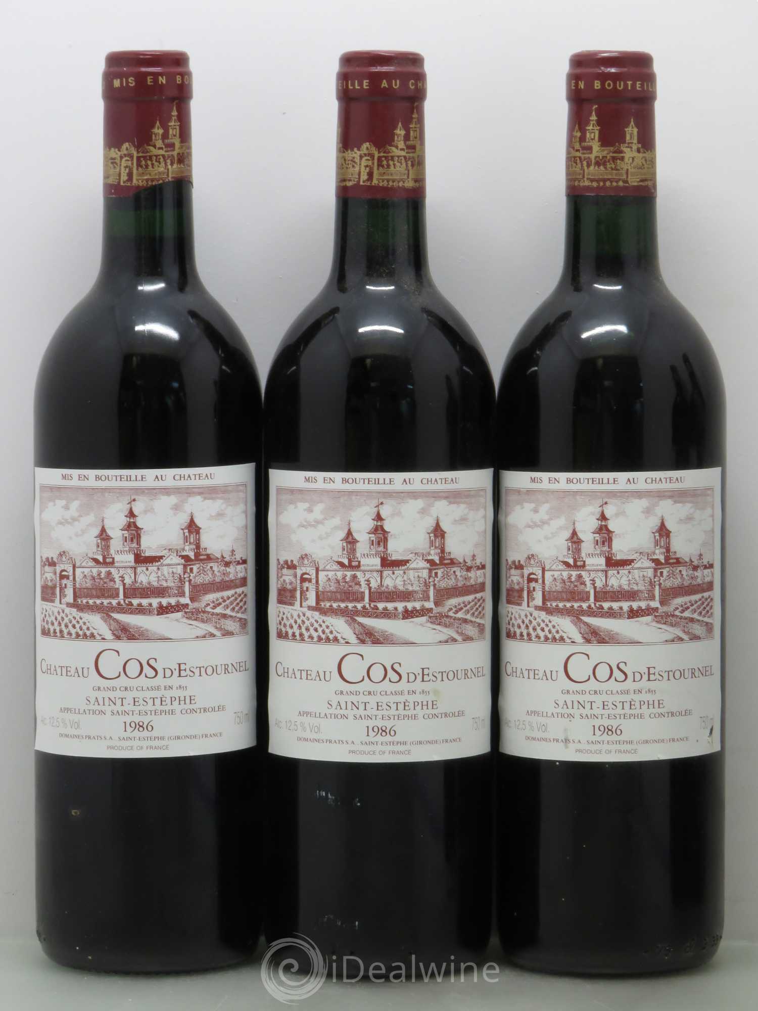 Cos d'Estournel 2ème Grand Cru Classé 1986 - Lot de 5 bouteilles - 1