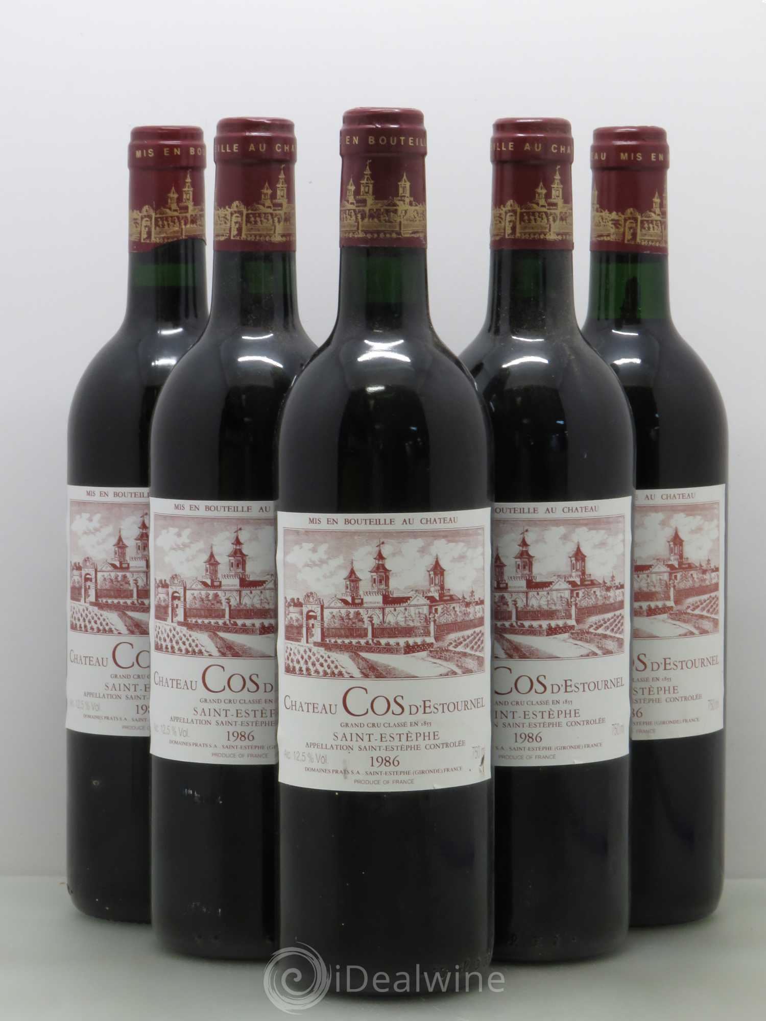 Cos d'Estournel 2ème Grand Cru Classé 1986 - Lot de 5 bouteilles - 0