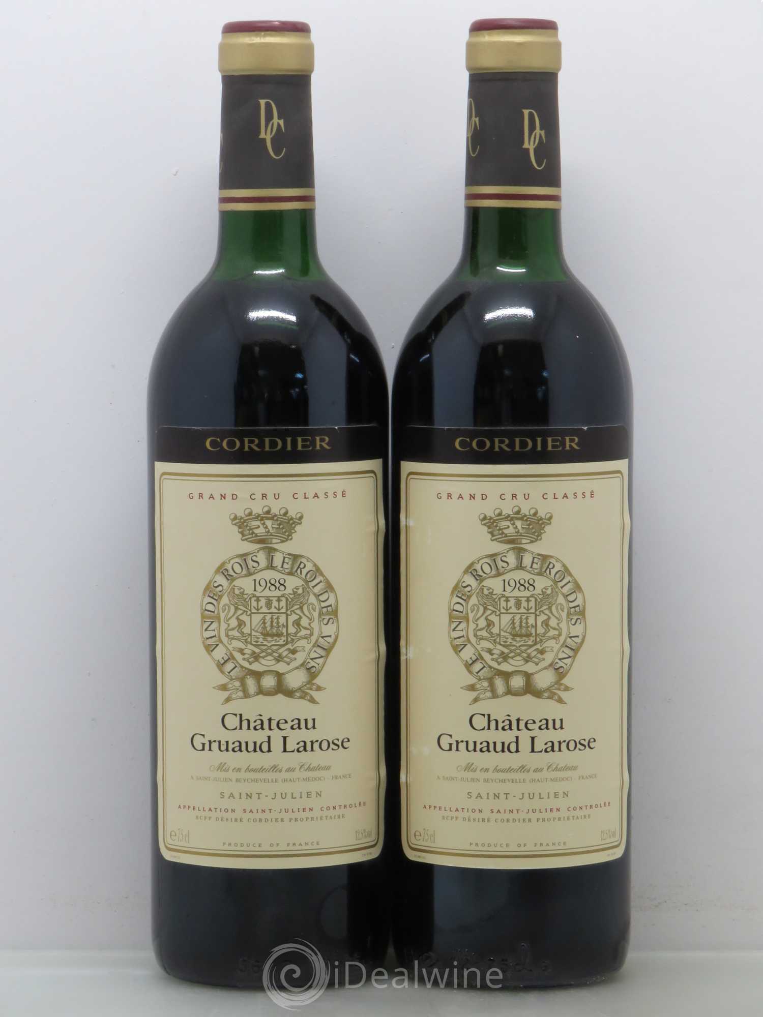Château Gruaud Larose 2ème Grand Cru Classé 1988 - Lot de 2 bouteilles - 0