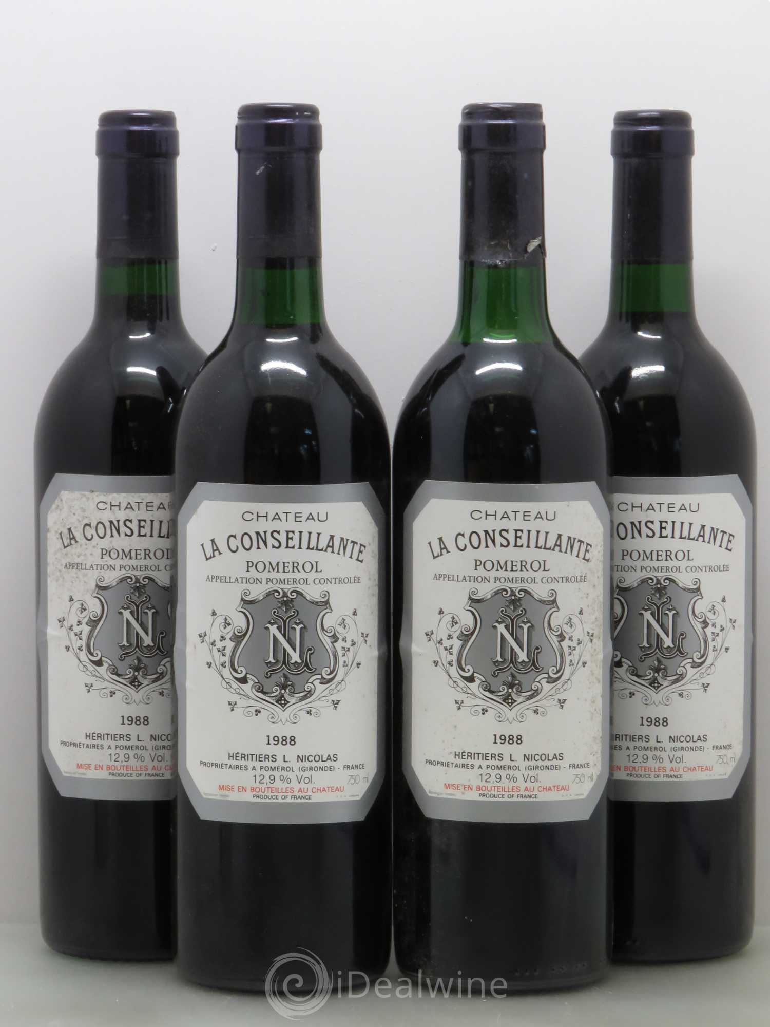 Château la Conseillante 1988 - Lot de 4 bouteilles - 0