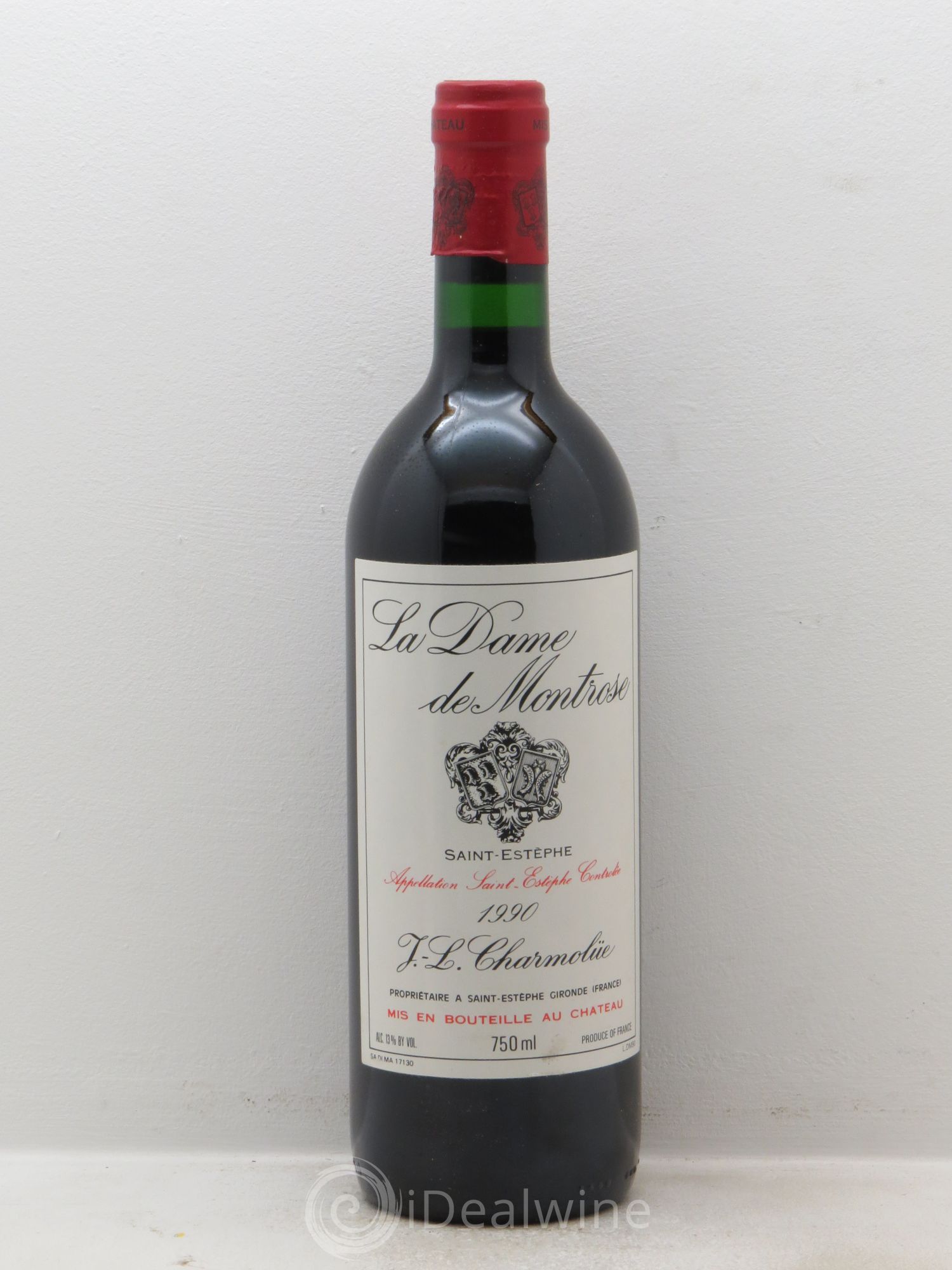 La Dame de Montrose Second Vin 1990 - Lot de 12 bouteilles - 0
