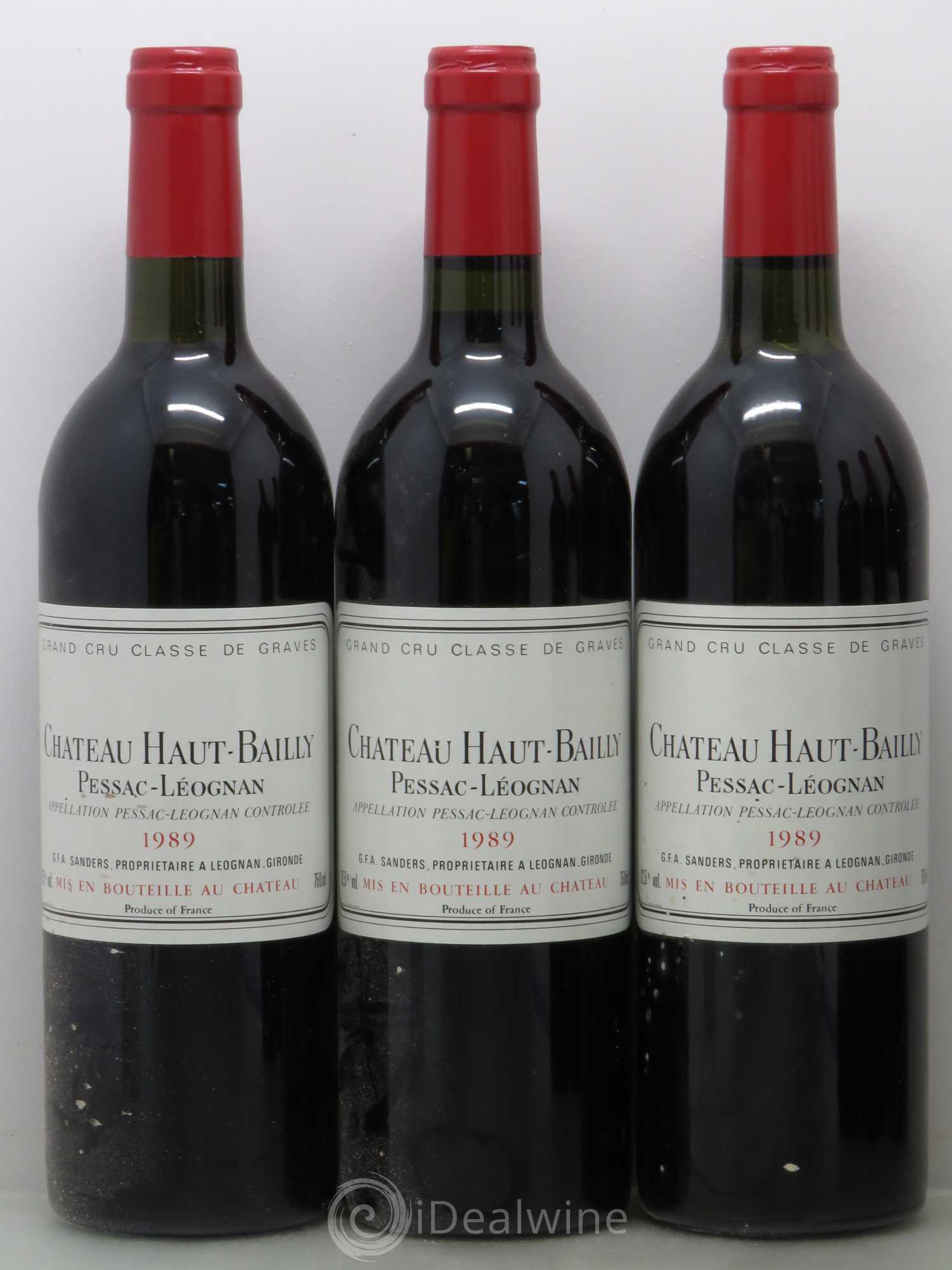 Château Haut-Bailly Cru Classé de Graves 1989 - Lot de 6 bouteilles - 1