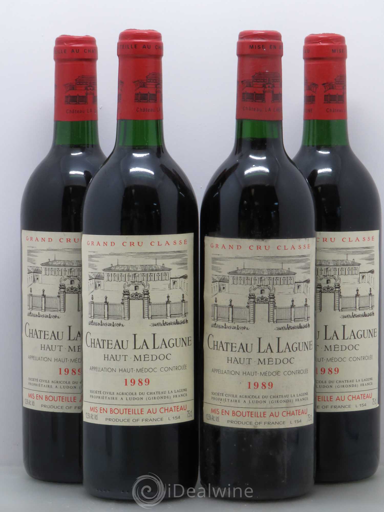 Château la Lagune 3ème Grand Cru Classé 1989 - Lot de 4 bouteilles - 0
