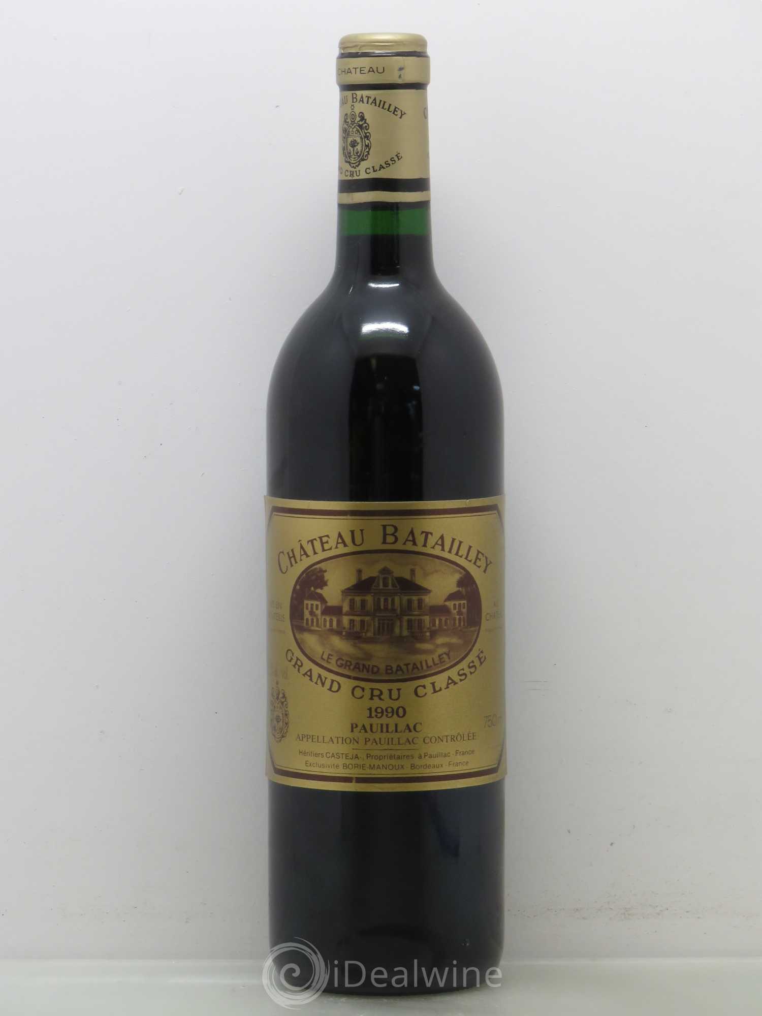 Château Batailley 5ème Grand Cru Classé 1990 - Lot de 1 bouteille - 0