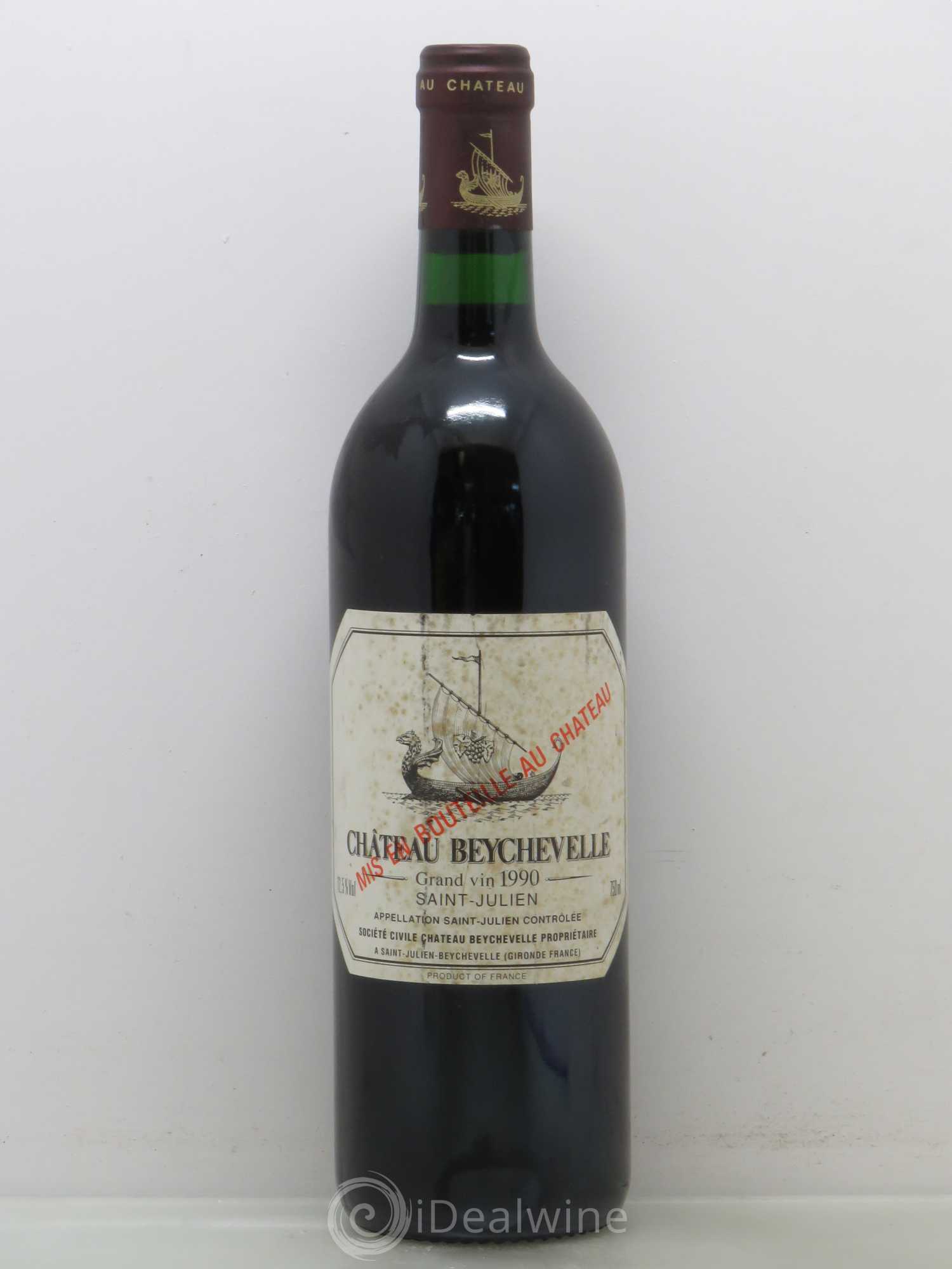 Château Beychevelle 4ème Grand Cru Classé 1990 - Lot de 1 bouteille - 0