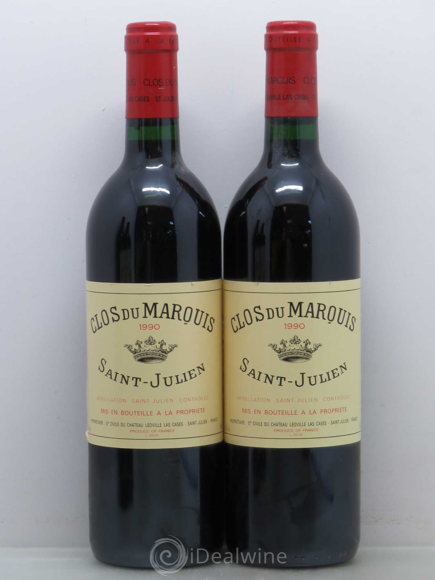 Clos du Marquis 1990 - Lot de 2 bouteilles - 0