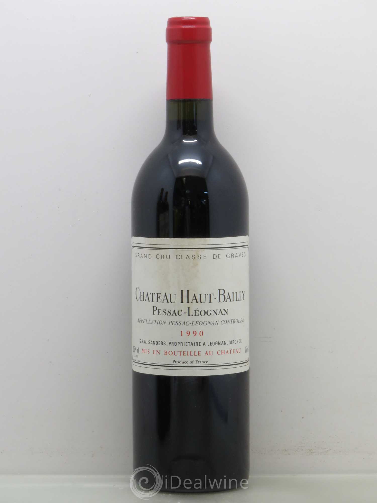 Château Haut-Bailly Cru Classé de Graves 1990 - Lot de 1 bouteille - 0