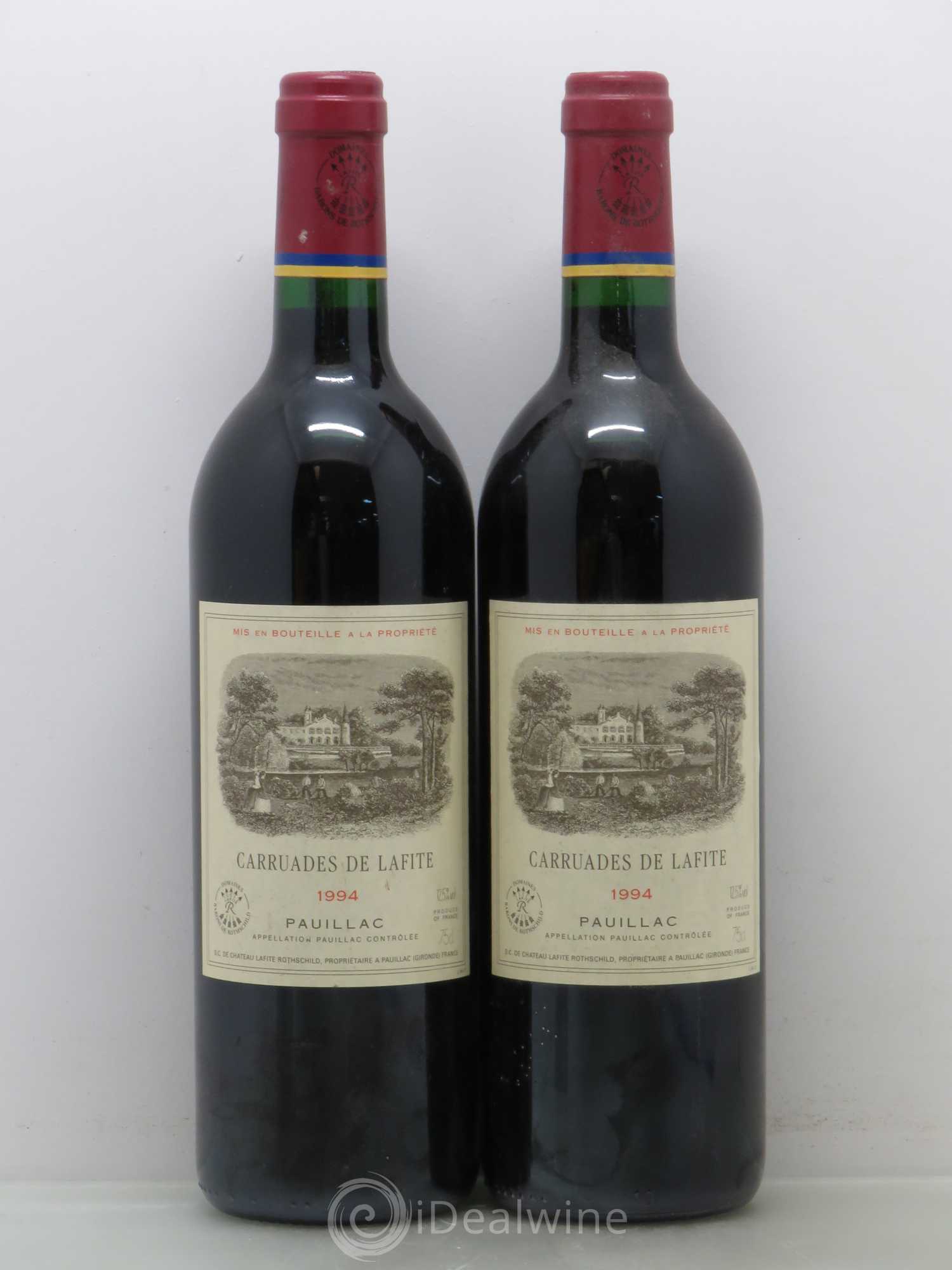 Carruades de Lafite Rothschild Second Vin 1994 - Lot de 2 bouteilles - 0