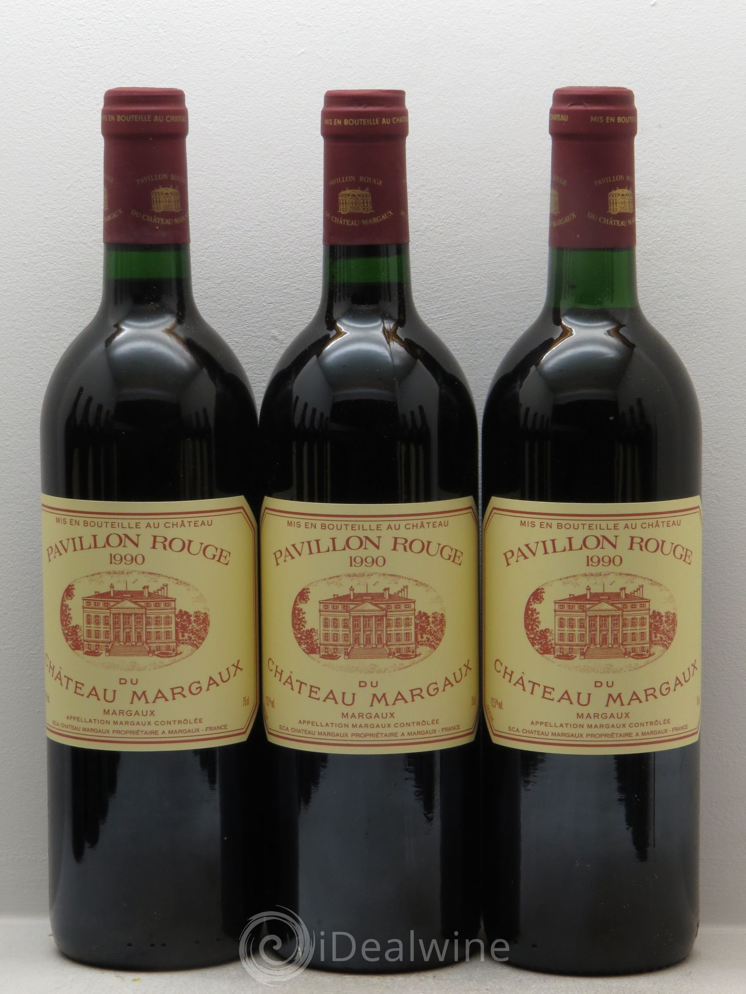 Pavillon Rouge du Château Margaux Second Vin 1990 - Lot de 12 bouteilles - 1