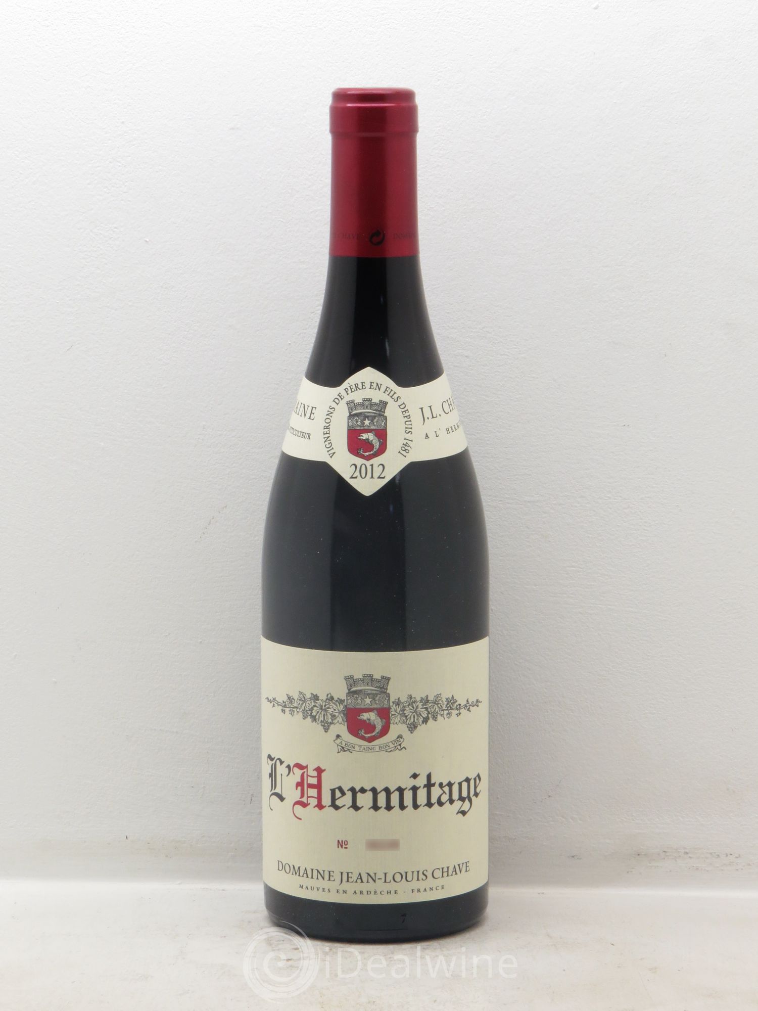 Hermitage Jean-Louis Chave 2012 - Lot de 1 bouteille - 0