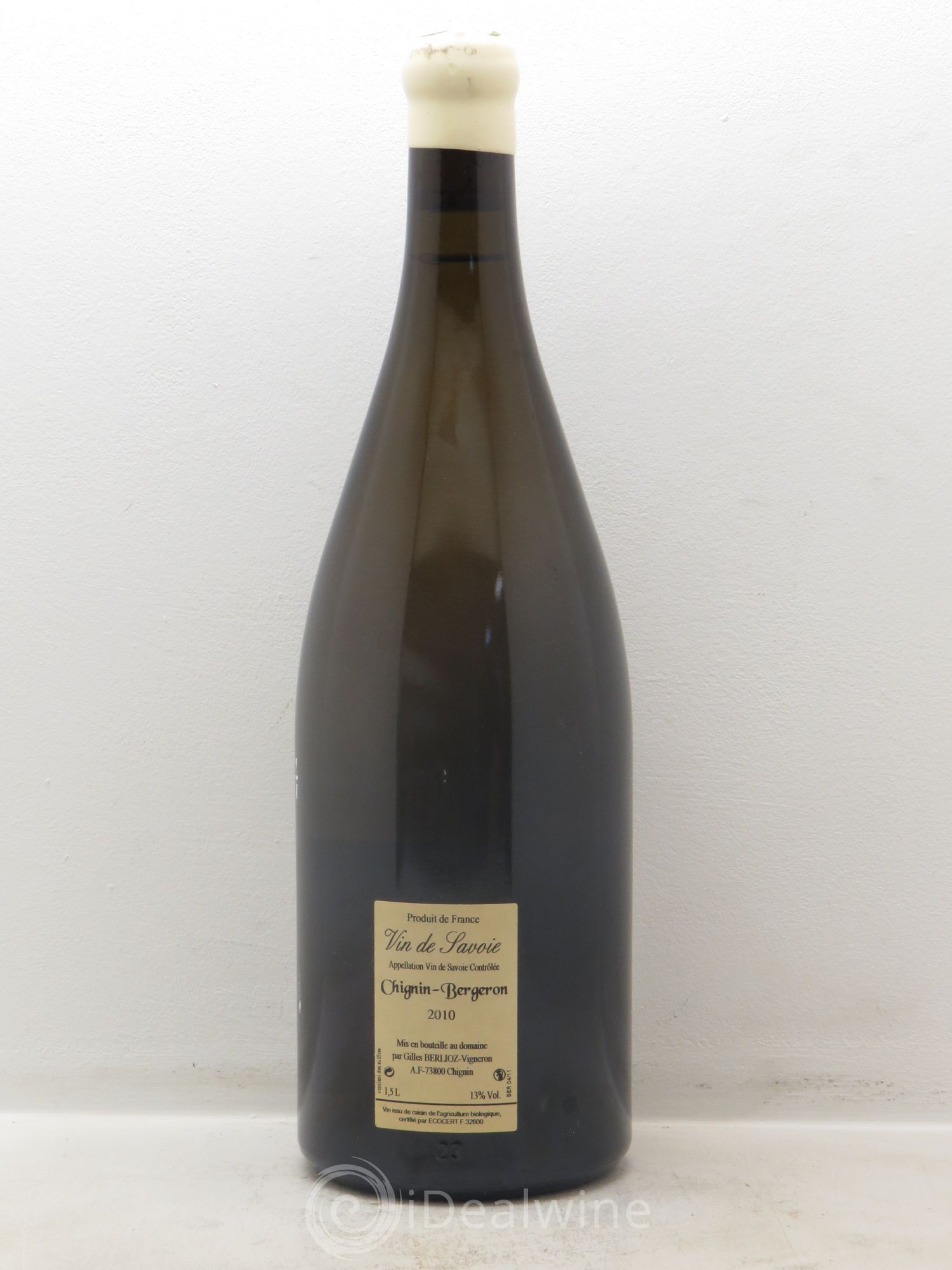 Vin de Savoie Chignin-Bergeron Les Filles Gilles Berlioz 2010 - Lot de 1 magnum - 1