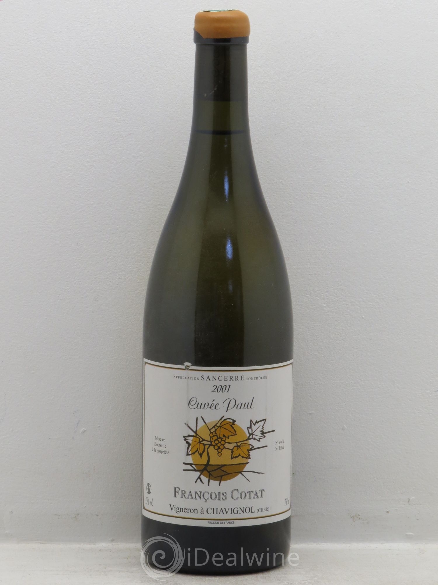 Sancerre Cuvée Paul François Cotat 2001 - Lot de 1 bouteille - 0
