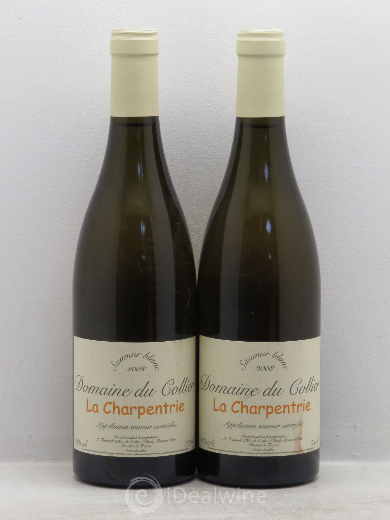 Saumur La Charpentrie Domaine du Collier 2008 - Lot de 2 bouteilles - 0