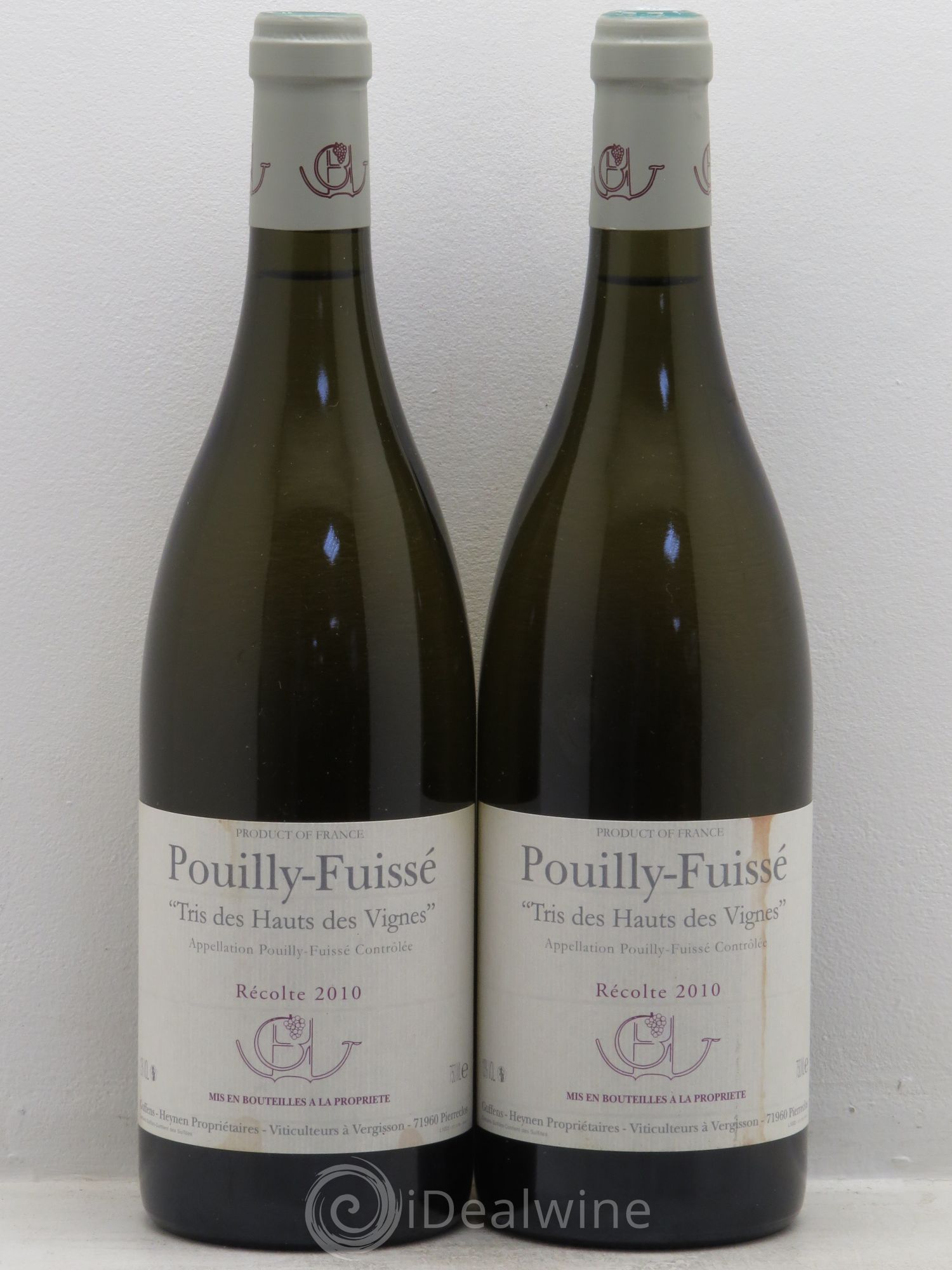 Pouilly-Fuissé Tris des Hauts des Vignes Guffens-Heynen 2010 - Lot de 2 bouteilles - 0
