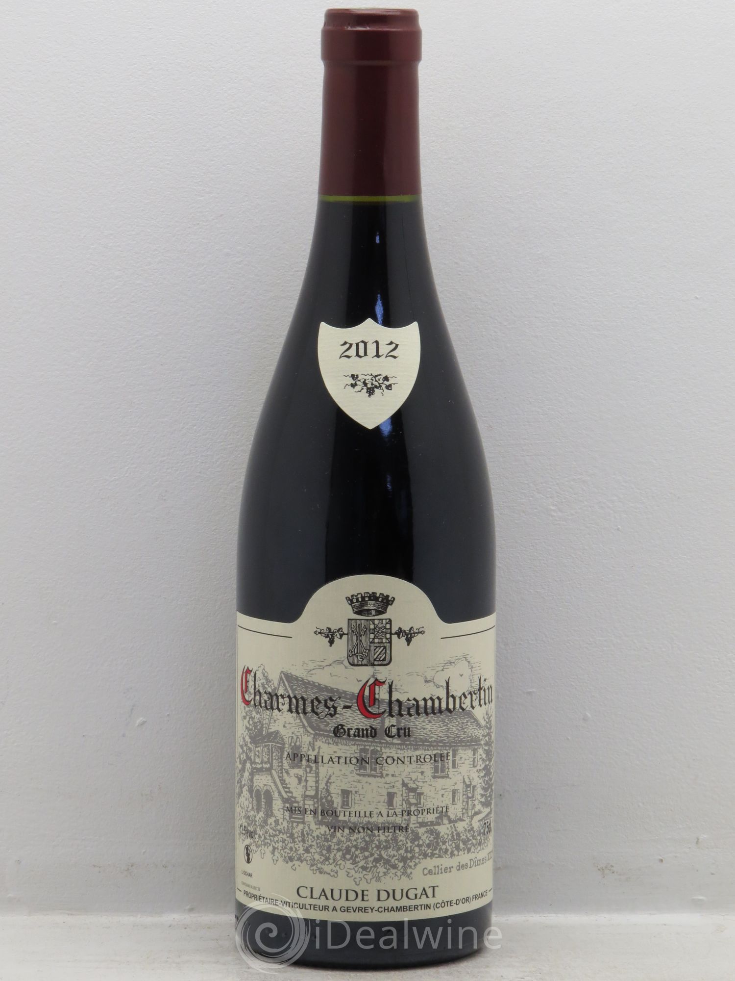 Charmes-Chambertin Grand Cru Claude Dugat 2012 - Lot de 1 bouteille - 0
