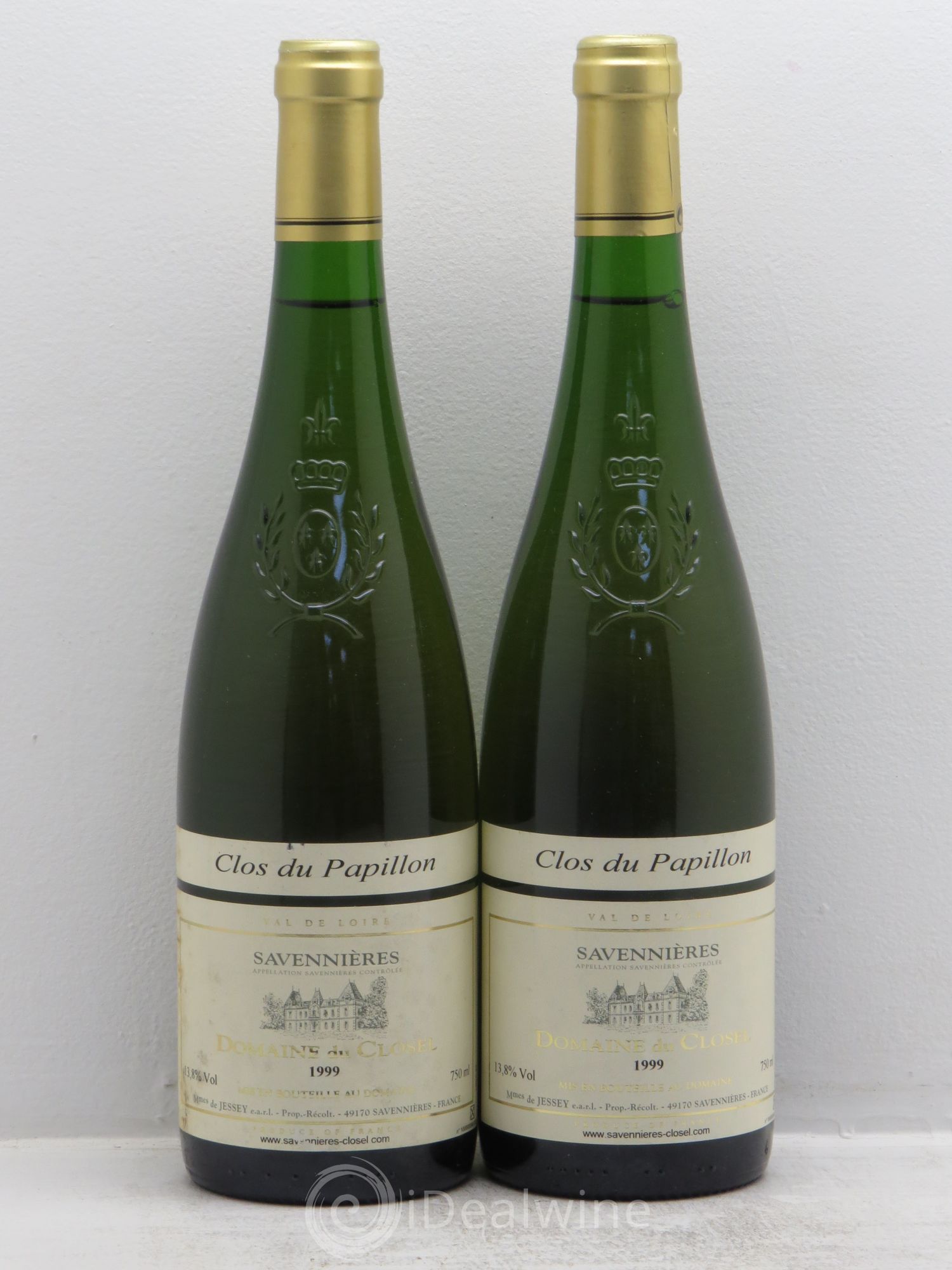 Savennières Clos du papillon 1999 - Posten von 2 Flaschen - 0