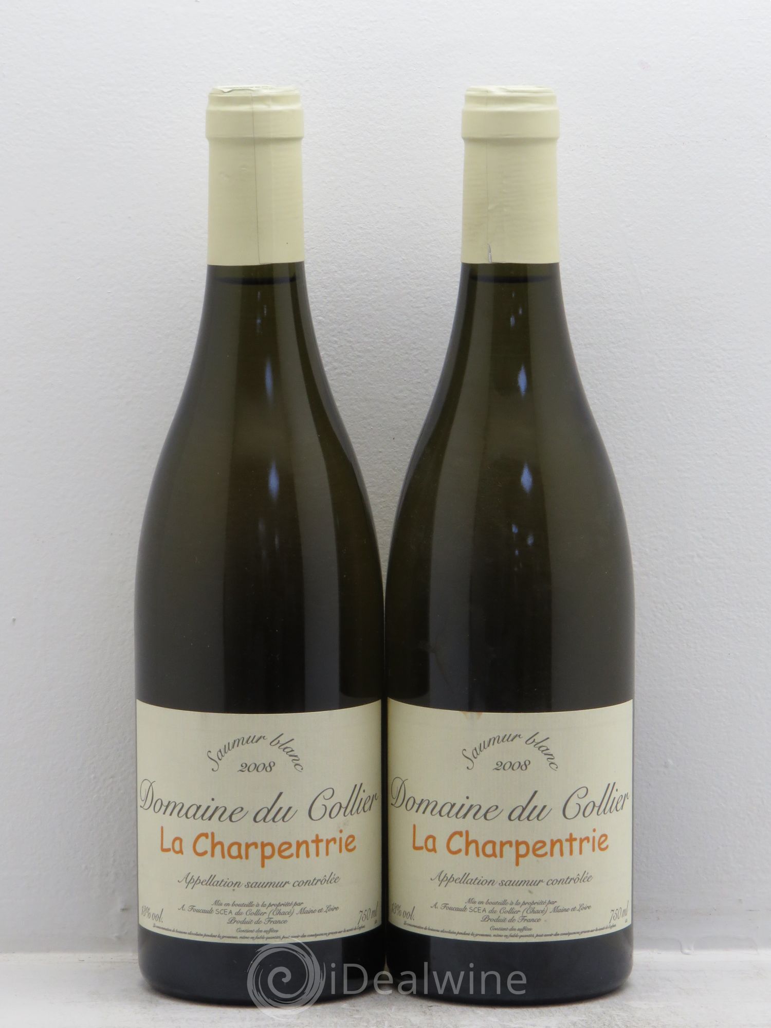 Saumur La Charpentrie Domaine du Collier 2008 - Lot de 2 bouteilles - 0