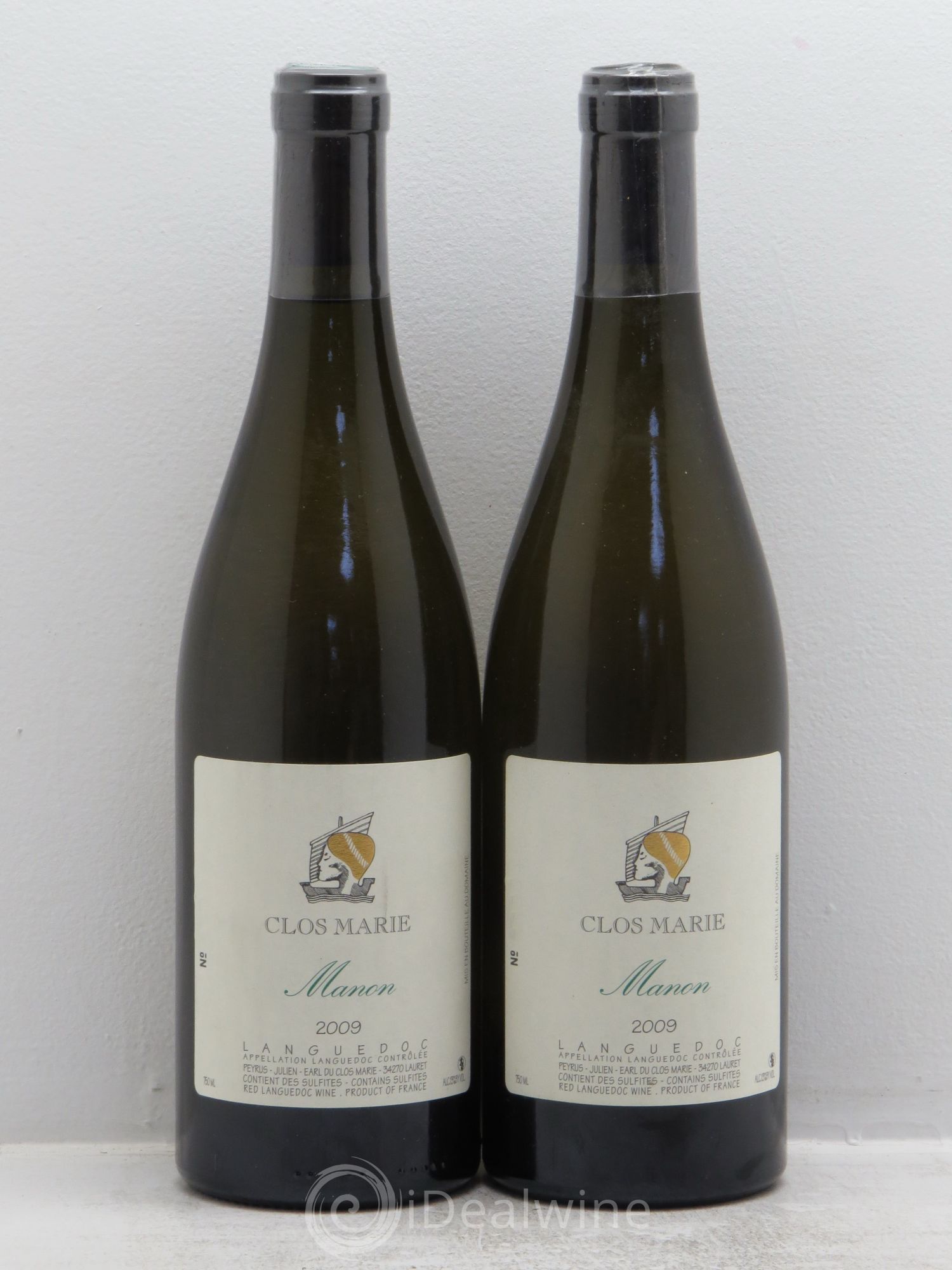 Languedoc Clos Marie Manon Christophe Peyrus et Françoise Julien 2009 - Lot de 2 bouteilles - 0