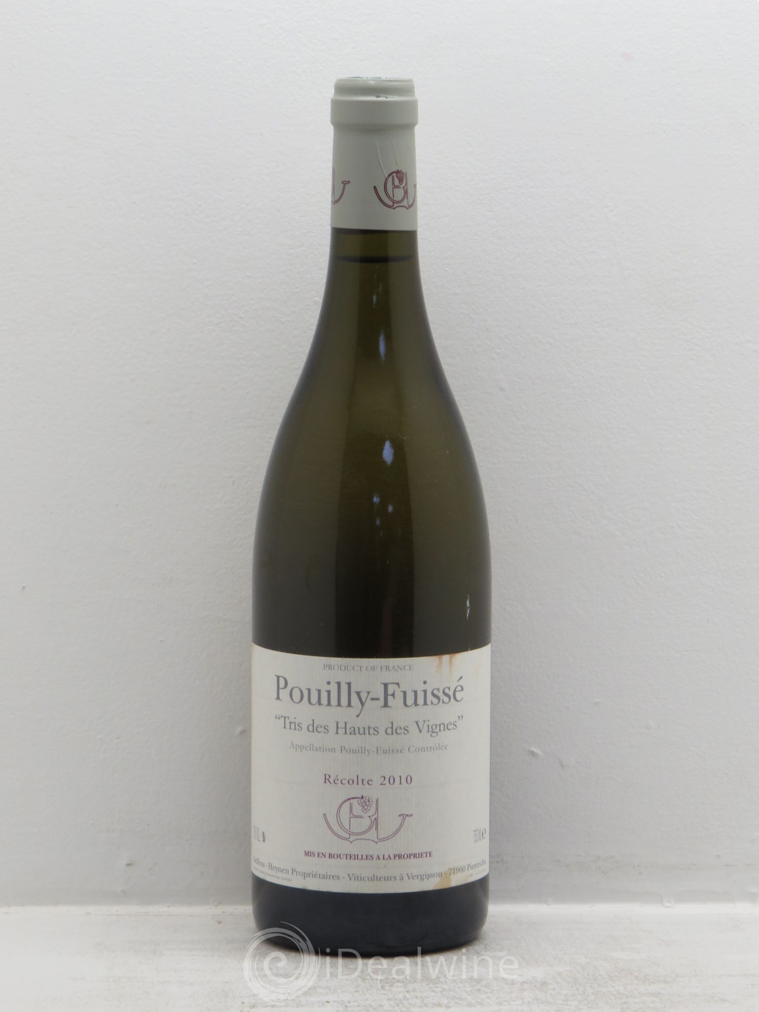 Pouilly-Fuissé Tris des Hauts des Vignes Guffens-Heynen 2010 - Lot de 1 bouteille - 0
