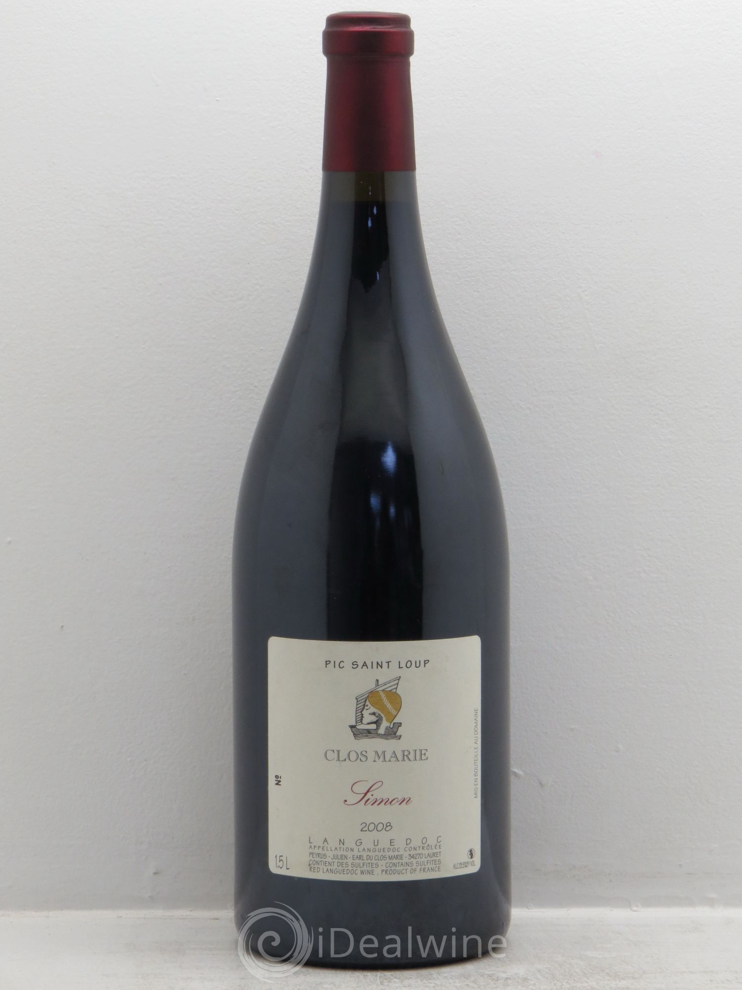 Pic Saint-Loup Clos Marie Cuvée Simon Christophe Peyrus et Françoise Julien (sans prix de réserve) 2008 - Lot de 1 magnum - 0